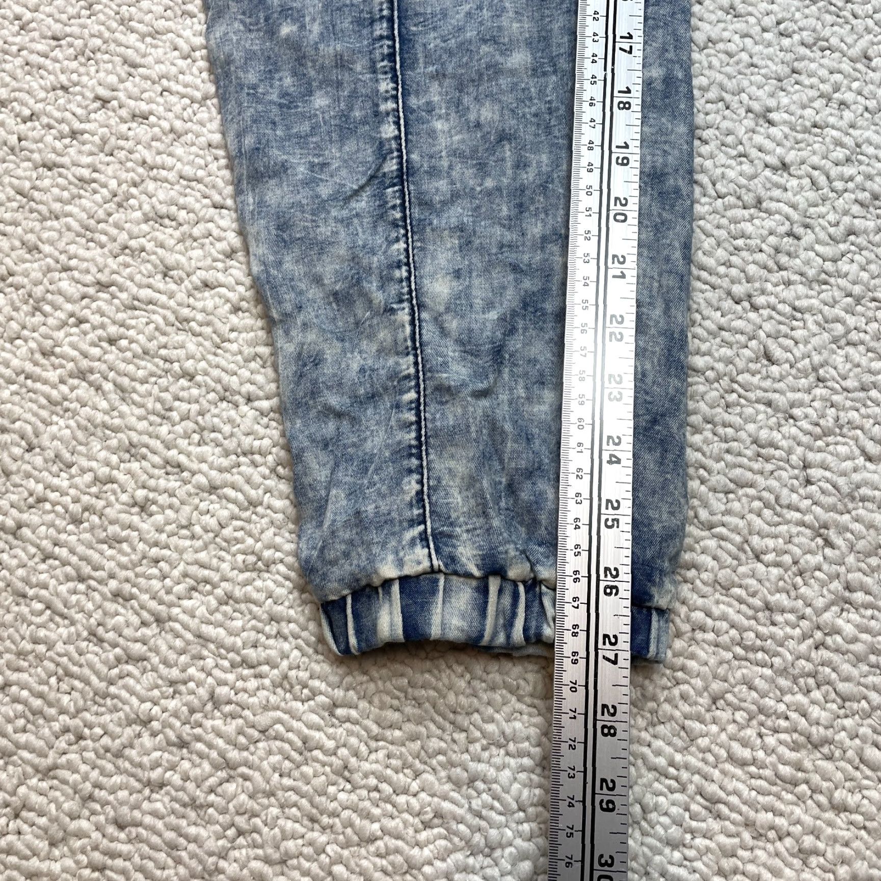 Vintage VINTAGE SpaceGirl Space Girl Jegging Pants Juniors L Blue Stretch Taper Cotton Acid Wash 28x27 Women Size 28" / US 6 / IT 42 - 3 Thumbnail