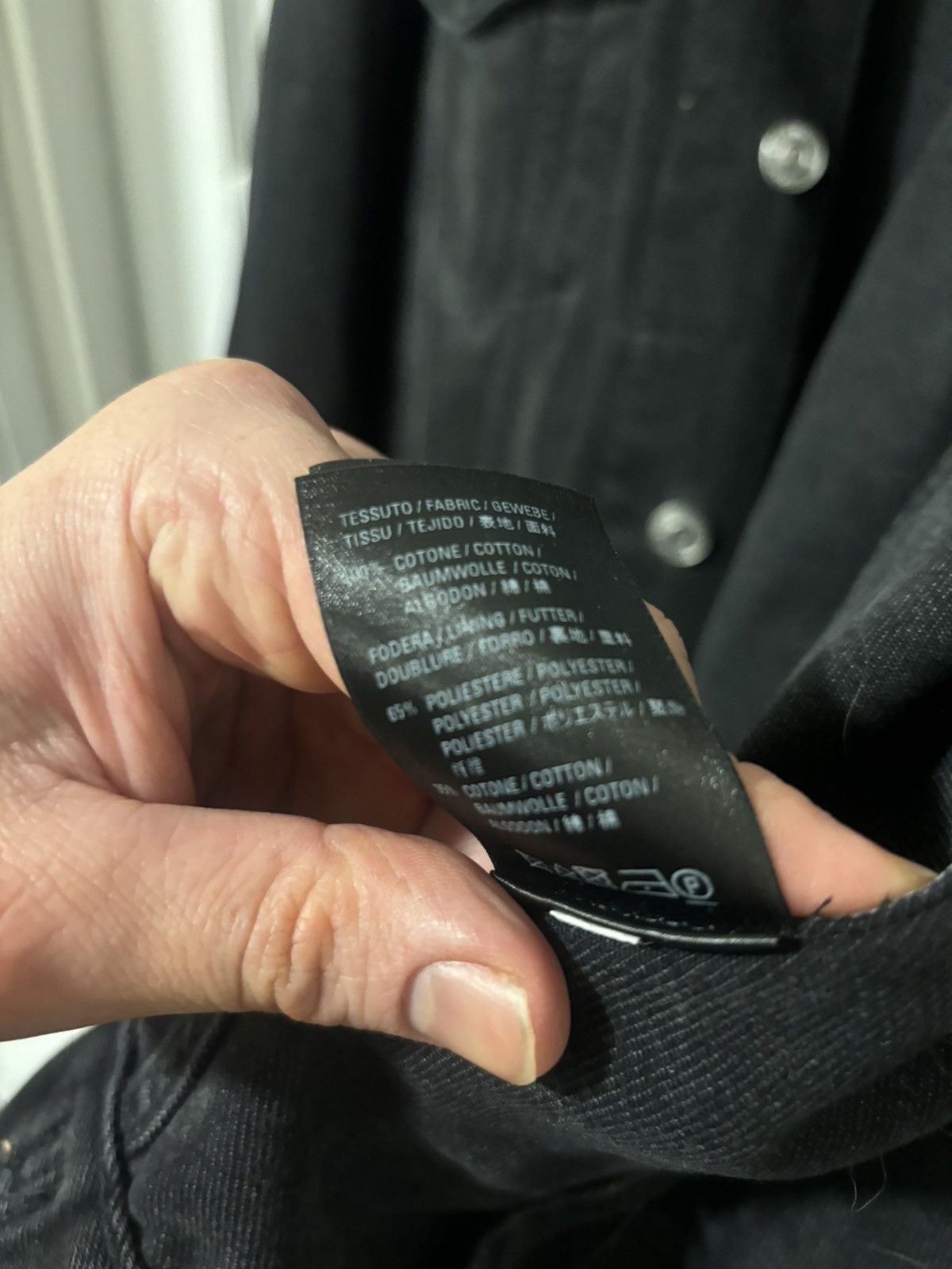 Balenciaga Back logo denim jacket 🍋 Size US L / EU 52-54 / 3 - 3 Thumbnail