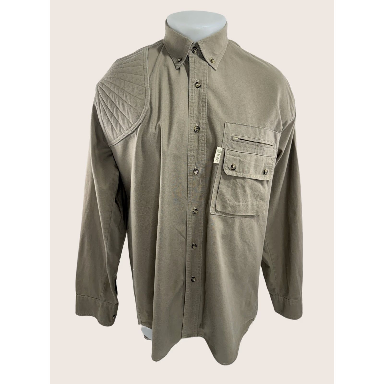 Vintage TAG SAFARI Padded Shoulder Mens L Safari Hunting Bush Shirt Size US L / EU 52-54 / 3 - 1 Thumbnail