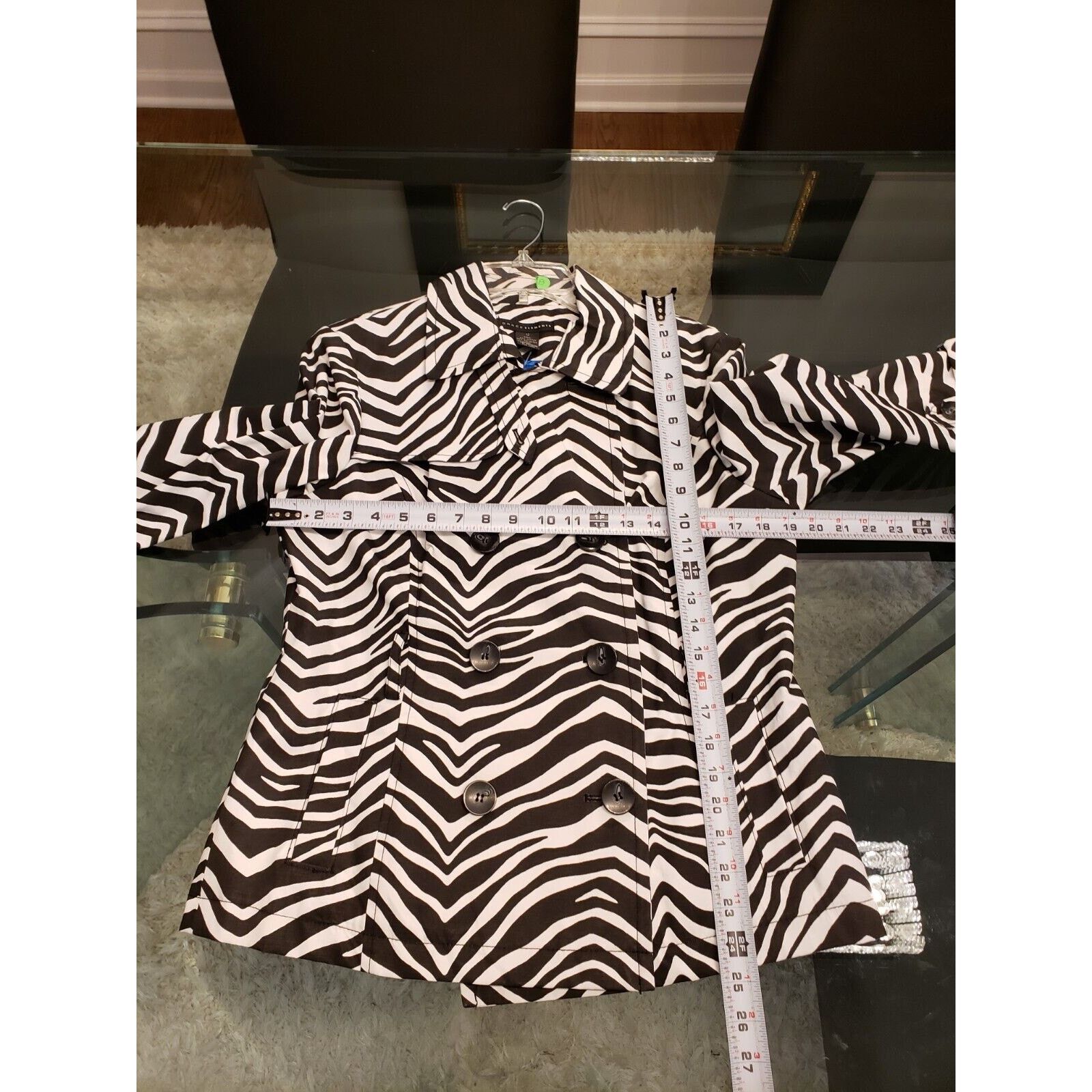 Other Grace Elements Zebra Print Double Breasted Trench Jacket M Size M / US 6-8 / IT 42-44 - 14 Thumbnail