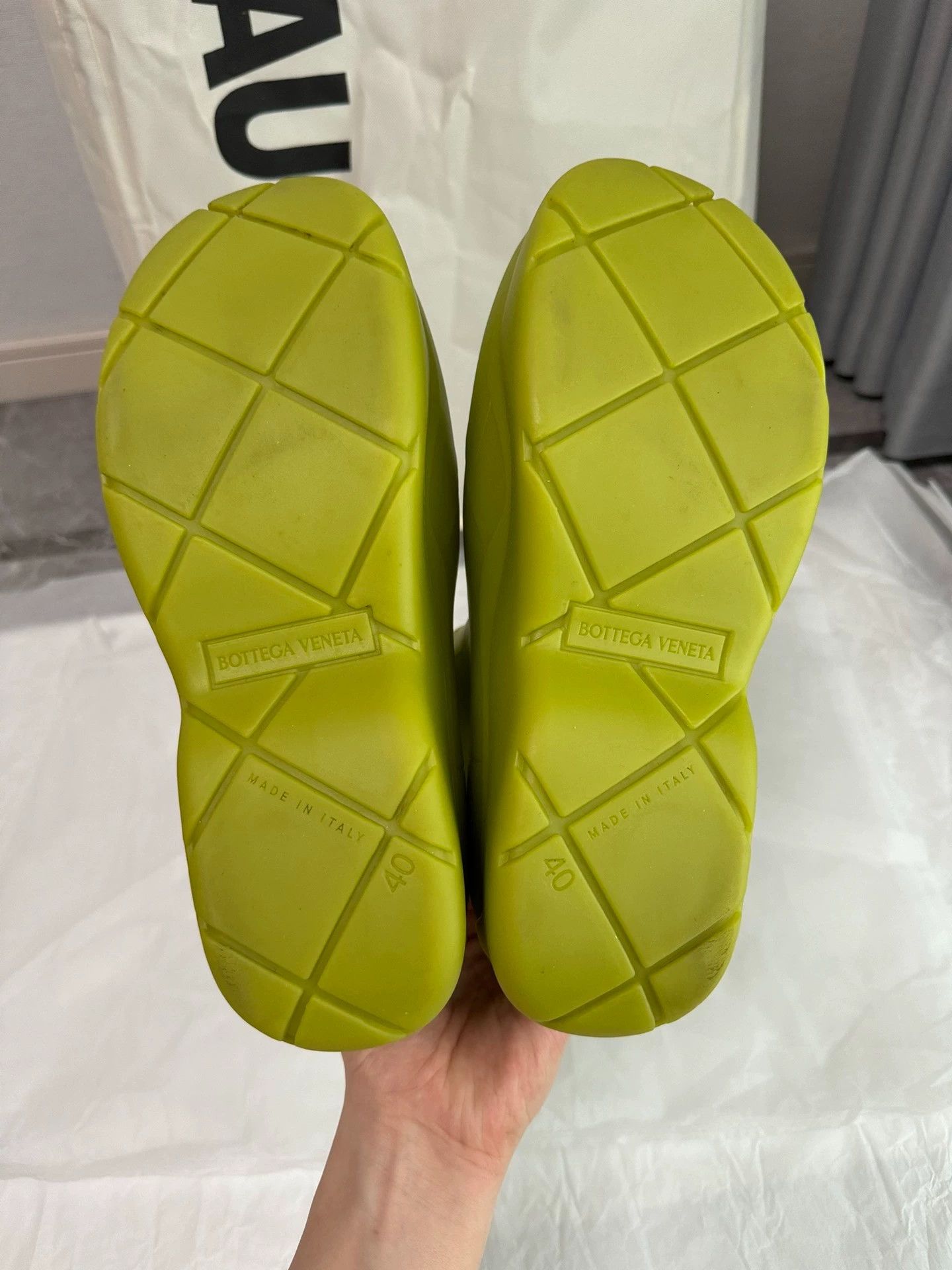 Bottega Veneta BV Puddle rain boots kiwi 40 unisex Size US 7 / EU 40 - 5 Thumbnail