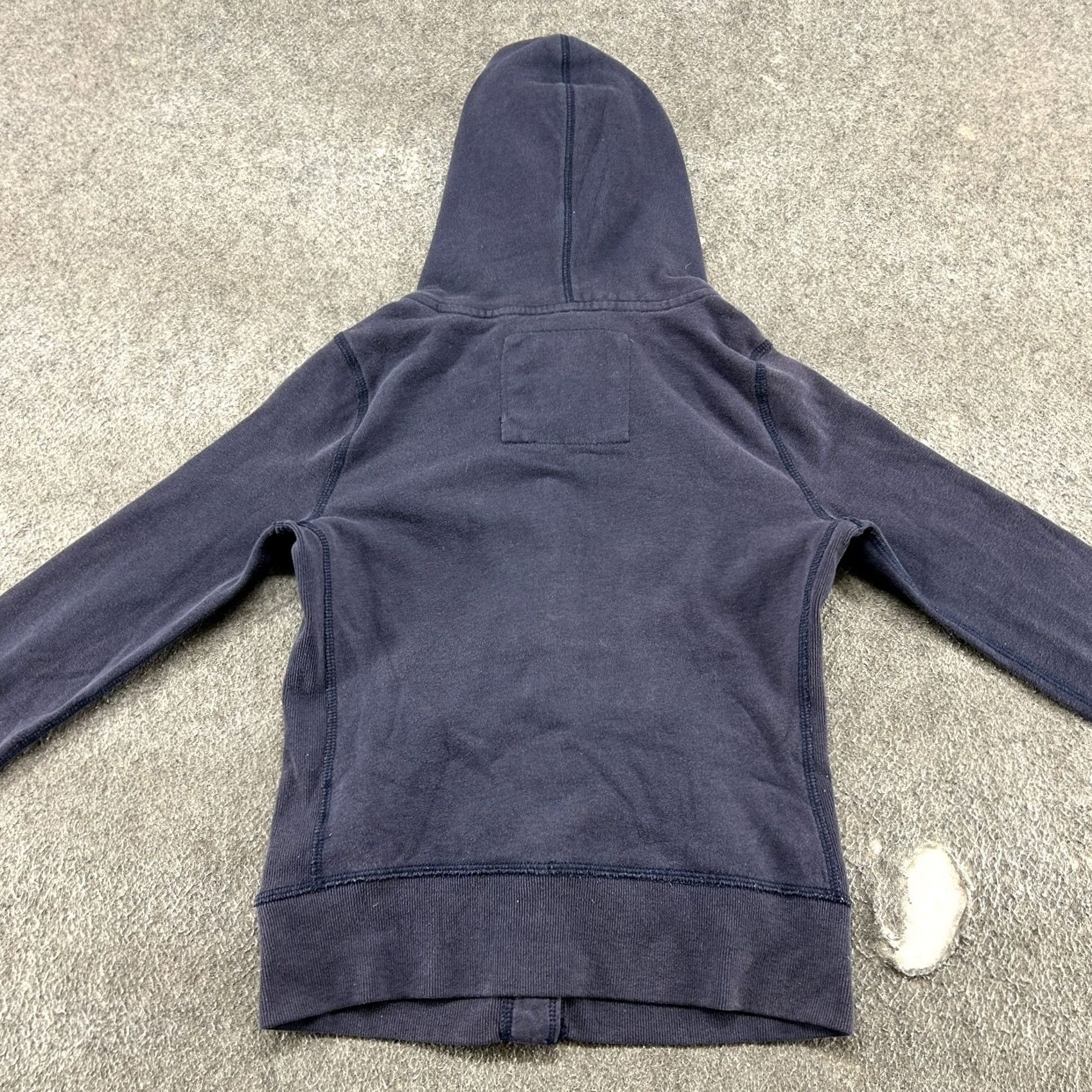 Abercrombie & Fitch VINTAGE Abercrombie Hoodie Womens Small Blue Navy Cardigan Cotton Spellout Y2K Hoodie Women S Blue Navy Logo Zipper Full Zip Lined Cotton Blend Size S / US 4 / IT 40 - 5 Thumbnail