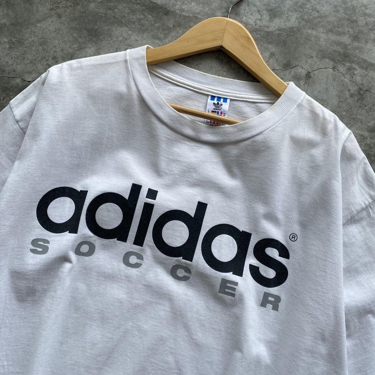Adidas × Vintage Vintage 90's Adidas Soccer Tshirt (XL) Size US XL / EU 56 / 4 - 2 Thumbnail