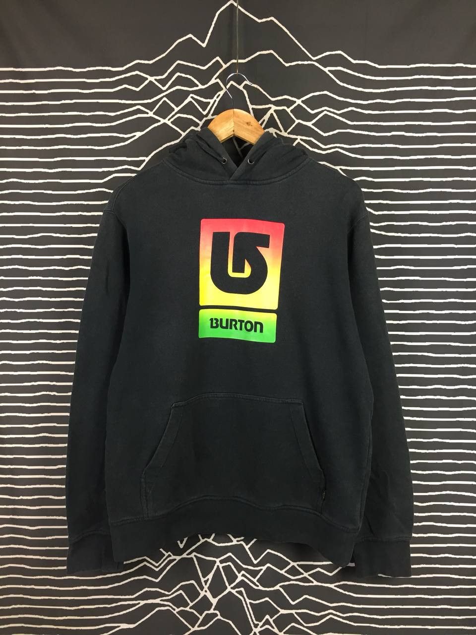 Burton Vtg Burton Snowboards Big Logo Pullover Hoodie Size US S / EU 44-46 / 1 - 2 Thumbnail