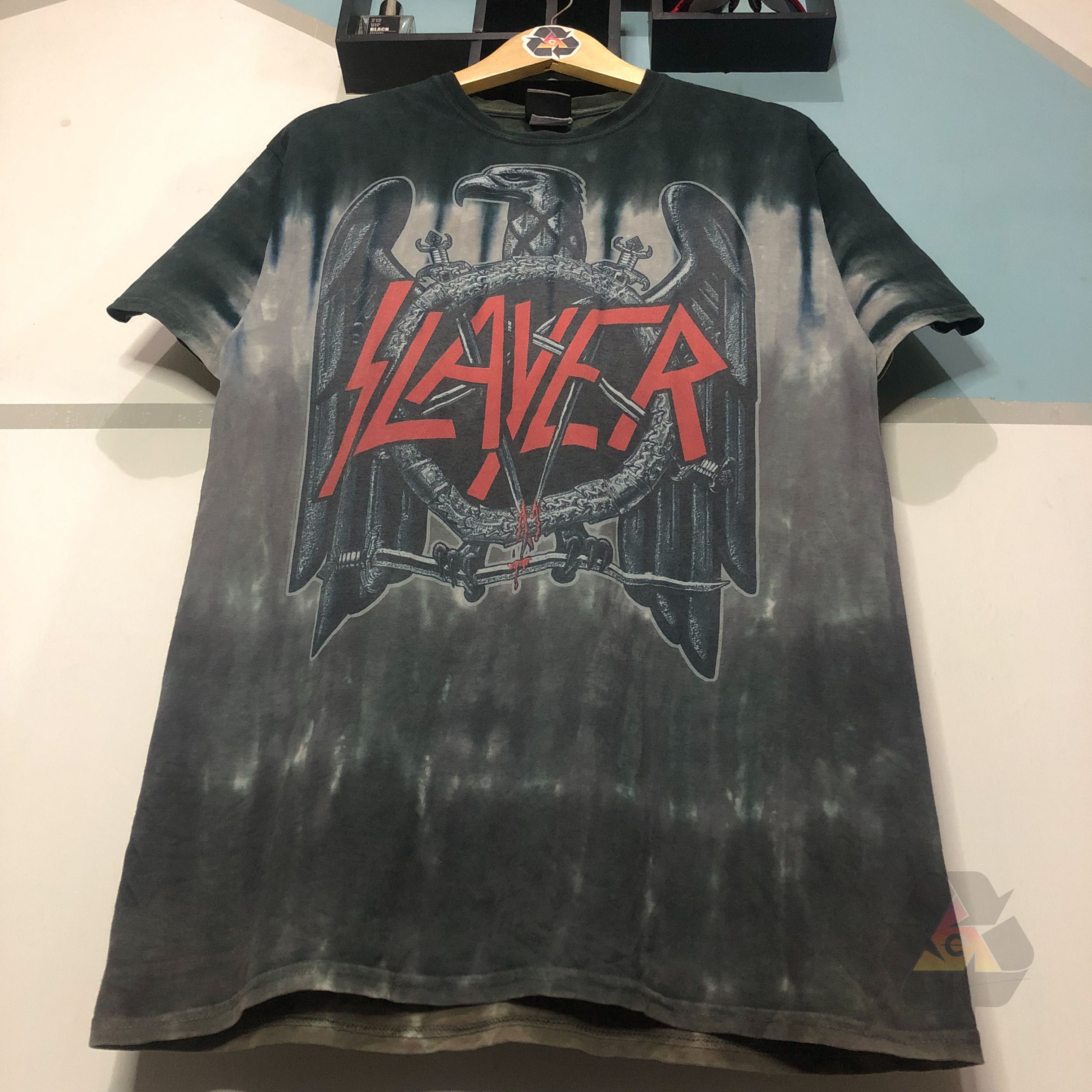 Band Tees RARE Vintage Slayer Allover Print Eagle Full Print AOP Size US M / EU 48-50 / 2 - 4 Thumbnail