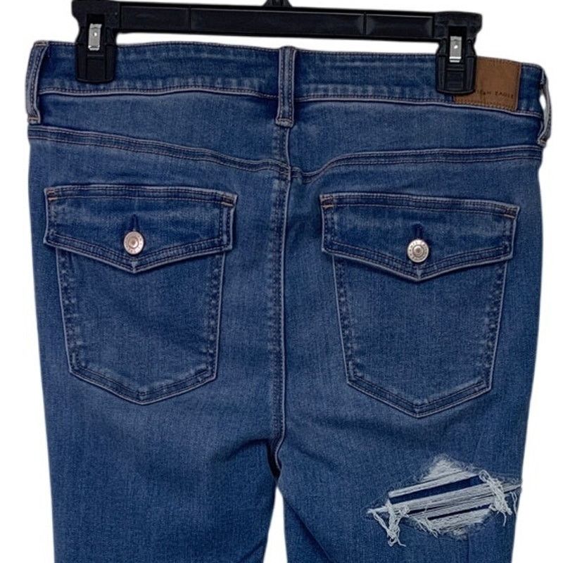 American Eagle Outfitters New American Eagle Womens Size 12 High Rise Denim Jeggings Size 34" / US 12 / IT 48 - 4 Thumbnail