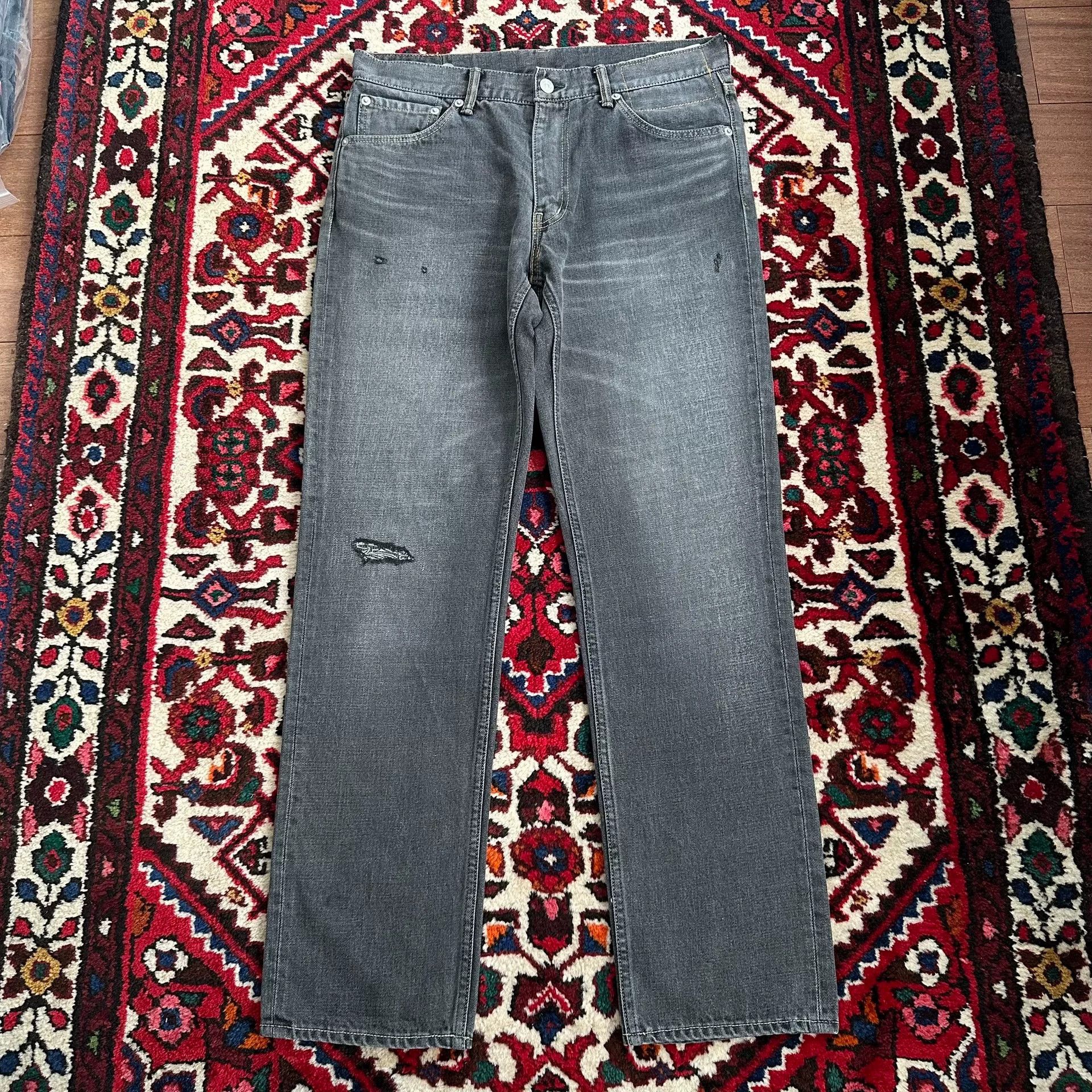 visvim black denim jeans W32L30 for sale