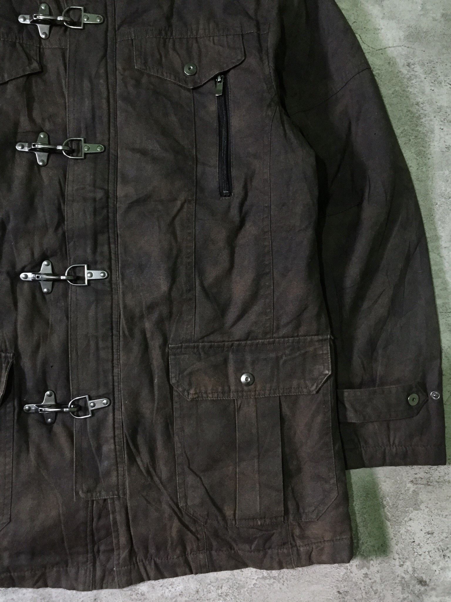 Japanese Brand Create Barefoot Claps Fur Oiled Pattern Jacket L-XL Size US L / EU 52-54 / 3 - 3 Thumbnail
