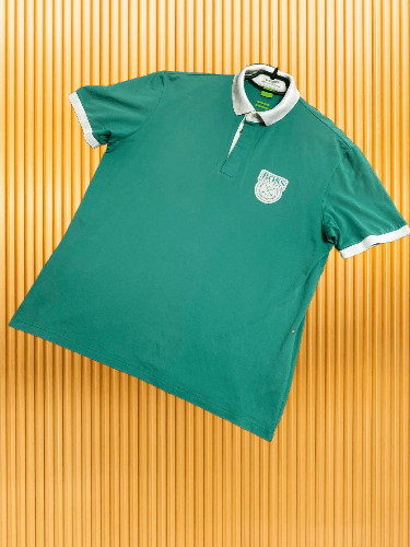 Hugo Boss × Vintage Hugo Boss Golf Designer Luxury Basic Polo Shirt Size US XL / EU 56 / 4 - 1 Thumbnail