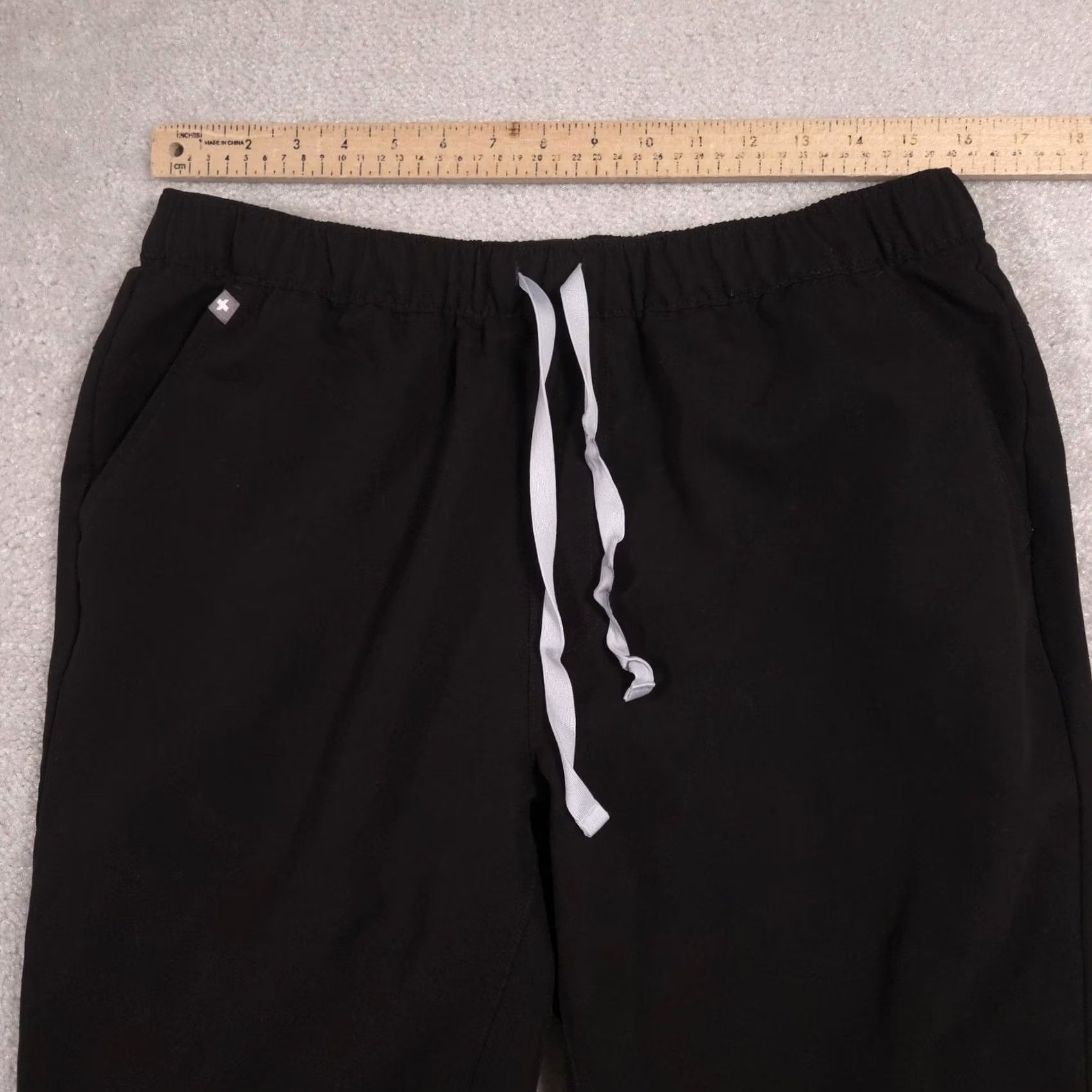 Vintage FIGS Pants Womens Large Tall Black Jogger Scrub Technical Collection Stretch Size 36" / US 14 / IT 50 - 7 Thumbnail