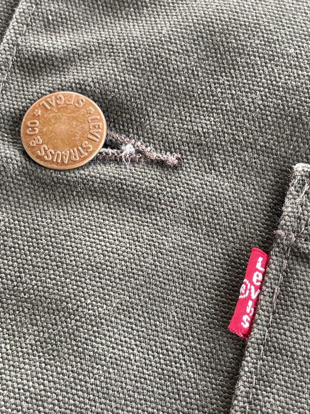 Levi's Vintage Clothing Levis Engineers Worker Chore Canvas Jacket Size US M / EU 48-50 / 2 - 12 Thumbnail