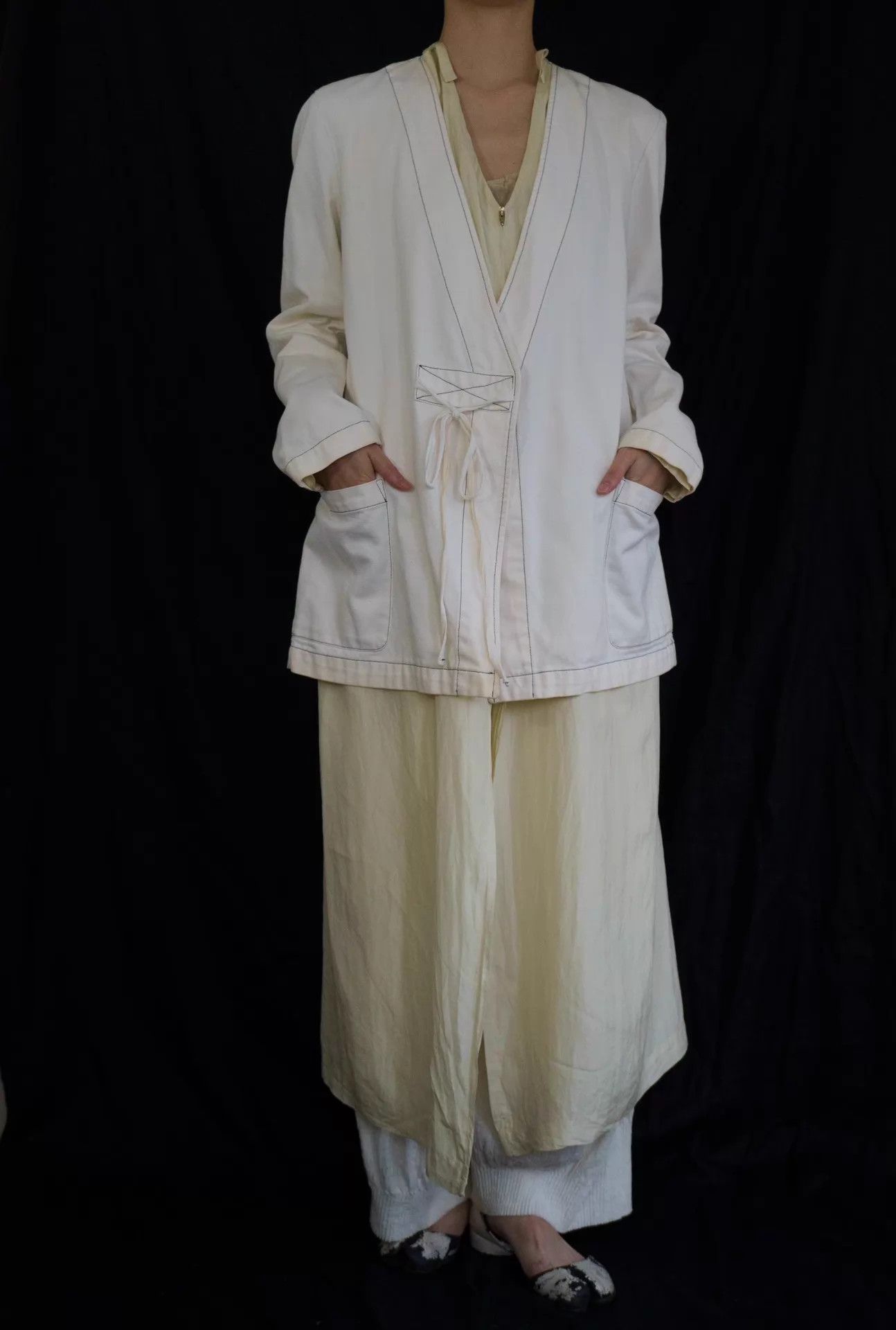 Maison Margiela Margiela MM6 2000s Tie-Front Short Jacket M 9/10 Size M / US 6-8 / IT 42-44 - 5 Thumbnail
