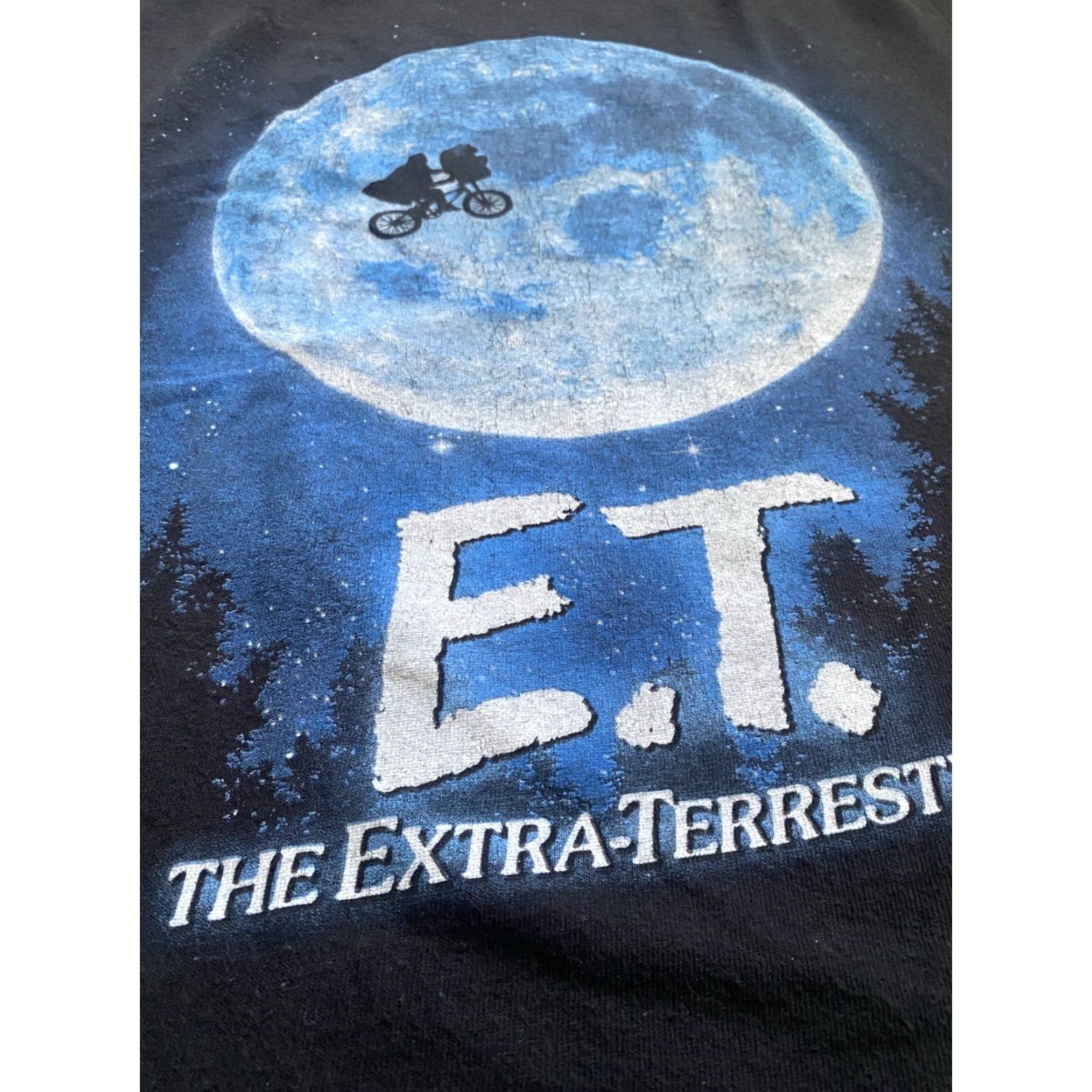Vintage VINTAGE E.T. The Extra-Terrestrial Graphic T-Shirt Mens Unisex Adults Sz M Black Cotton Crew Neck Short Sleeve Size US M / EU 48-50 / 2 - 4 Thumbnail