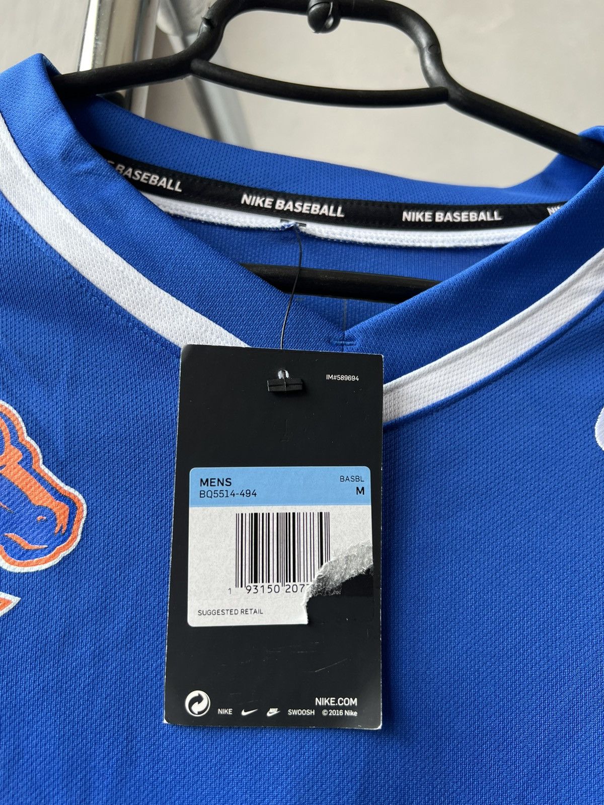 Nike NIKE BOISE STATE BRONCOS BASEBALL JERSEY SHIRT MEN’S NWT NEW Size US M / EU 48-50 / 2 - 7 Thumbnail