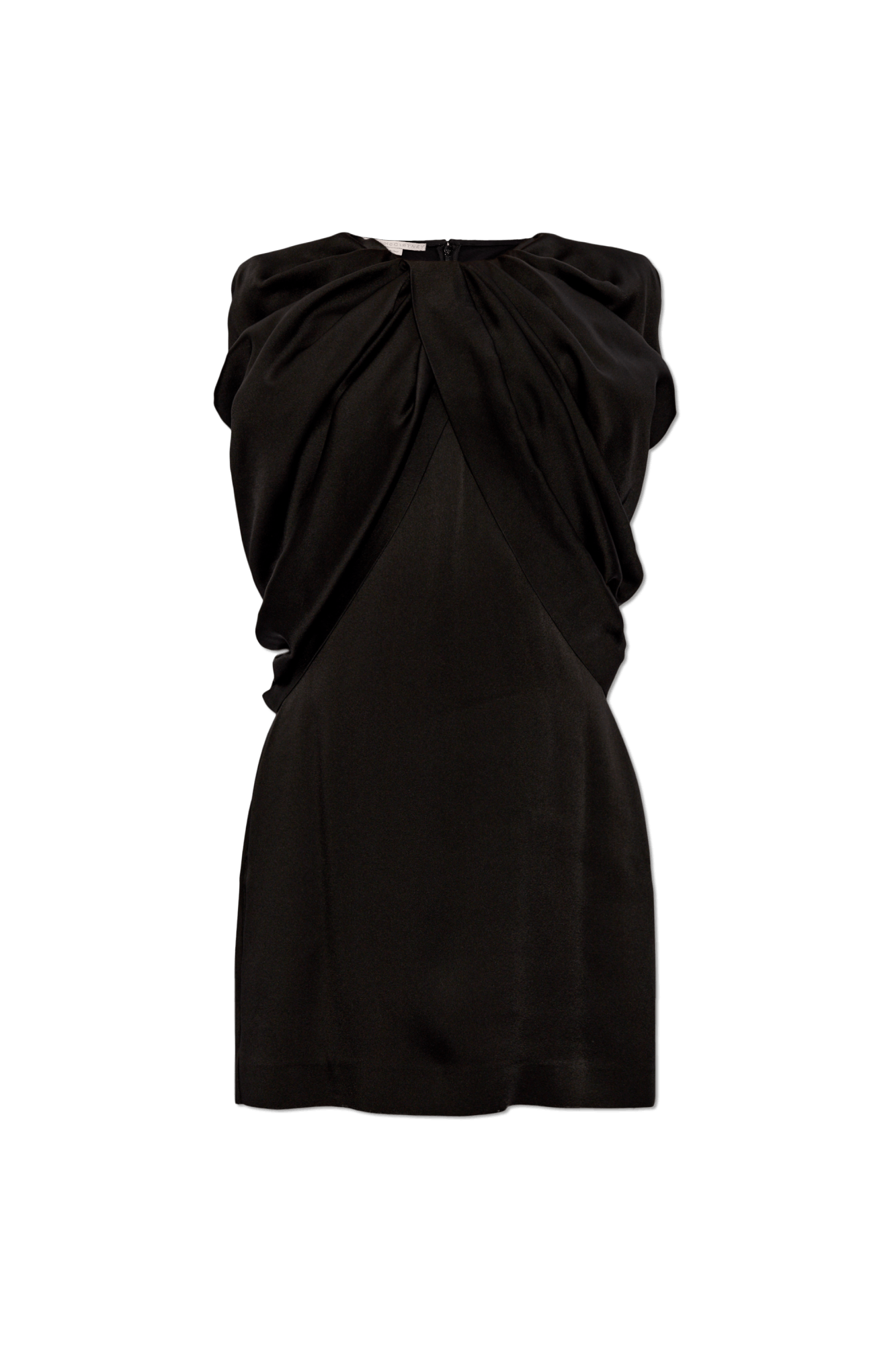 Stella McCartney o1s22i1n1024 Petal Sleeves Mini Dress in Black Size S / US 4 / IT 40 - 1 Thumbnail