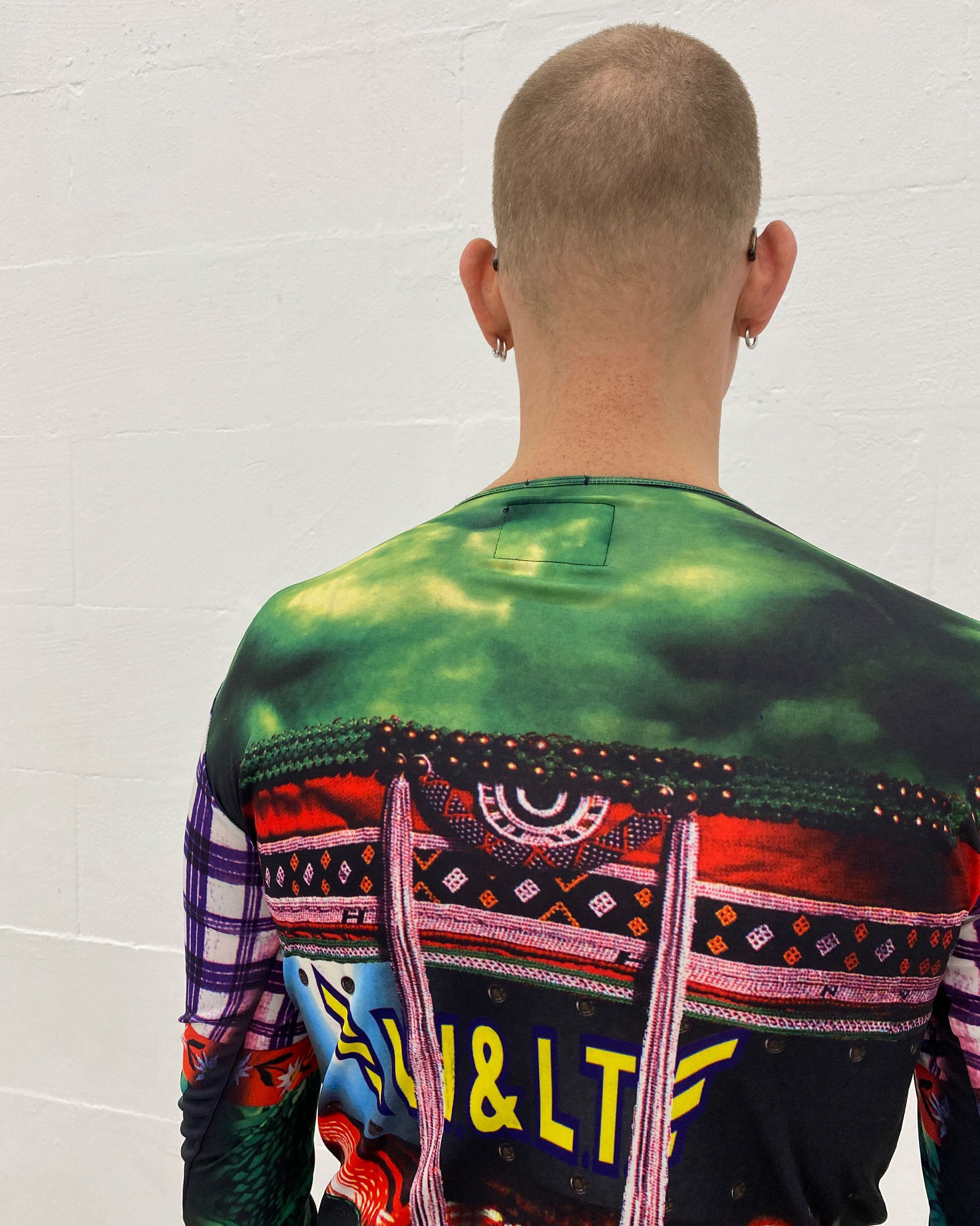 W&LT × Walter Van Beirendonck SS1996 All Over Print Stretch Longsleeve T-Shirt Size US L / EU 52-54 / 3 - 9 Thumbnail