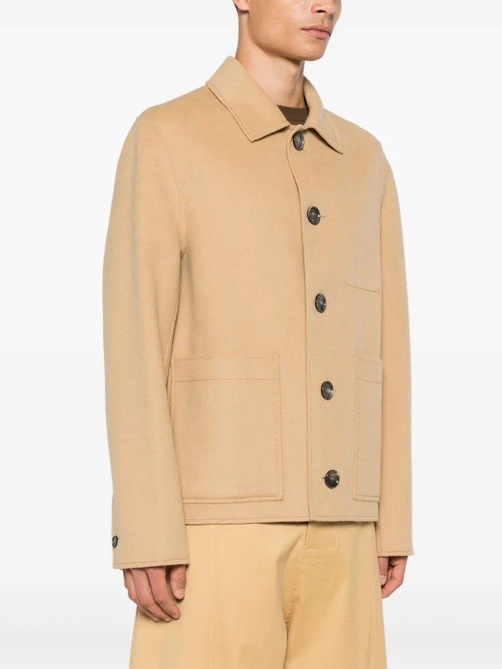 AMI AMI Paris Brushed Wool Shirt Jacket Size US M / EU 48-50 / 2 - 2 Thumbnail