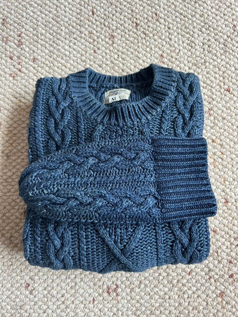 The Real McCoy's The Real McCoy Indigo Dyed Sweater + Indigo Dyed Beanie Size US M / EU 48-50 / 2 - 4 Thumbnail