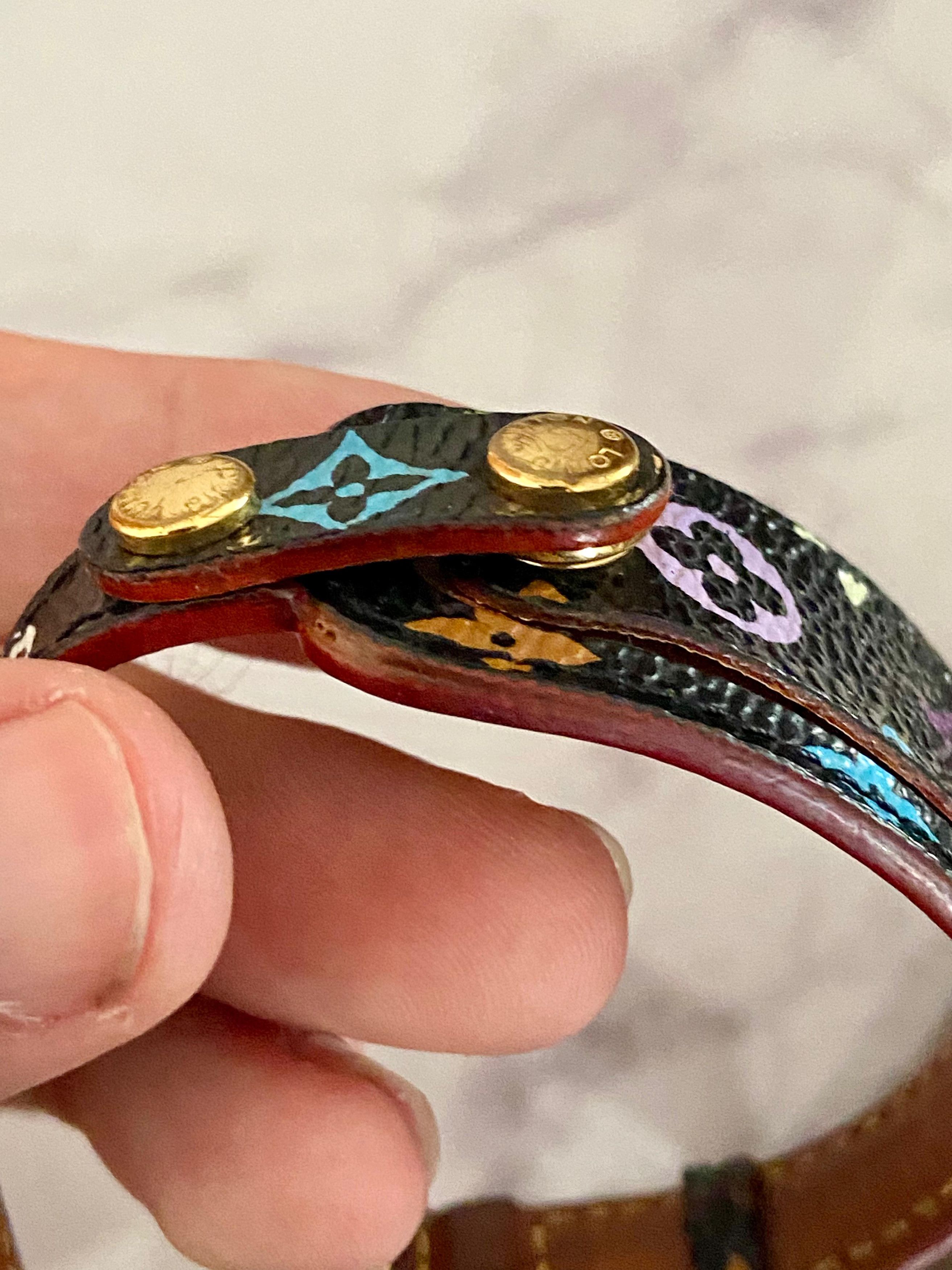 Louis Vuitton × Takashi Murakami Louis Vuitton X Murakami Gold Plated 2005 Monogram Bracelet Size ONE SIZE - 6 Thumbnail