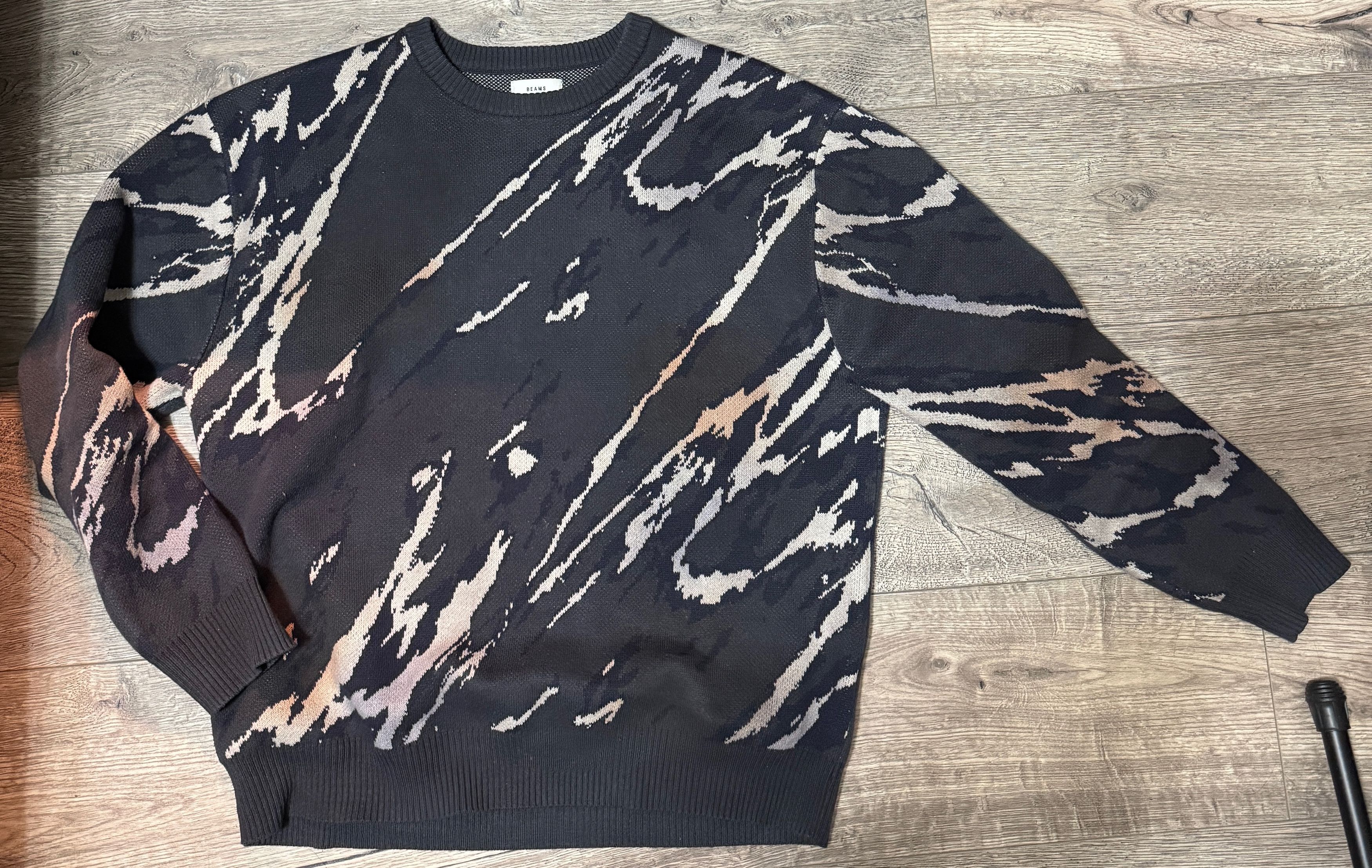 Beams Plus Digital Marble Fade Crewneck Knit Size US S / EU 44-46 / 1 - 2 Thumbnail