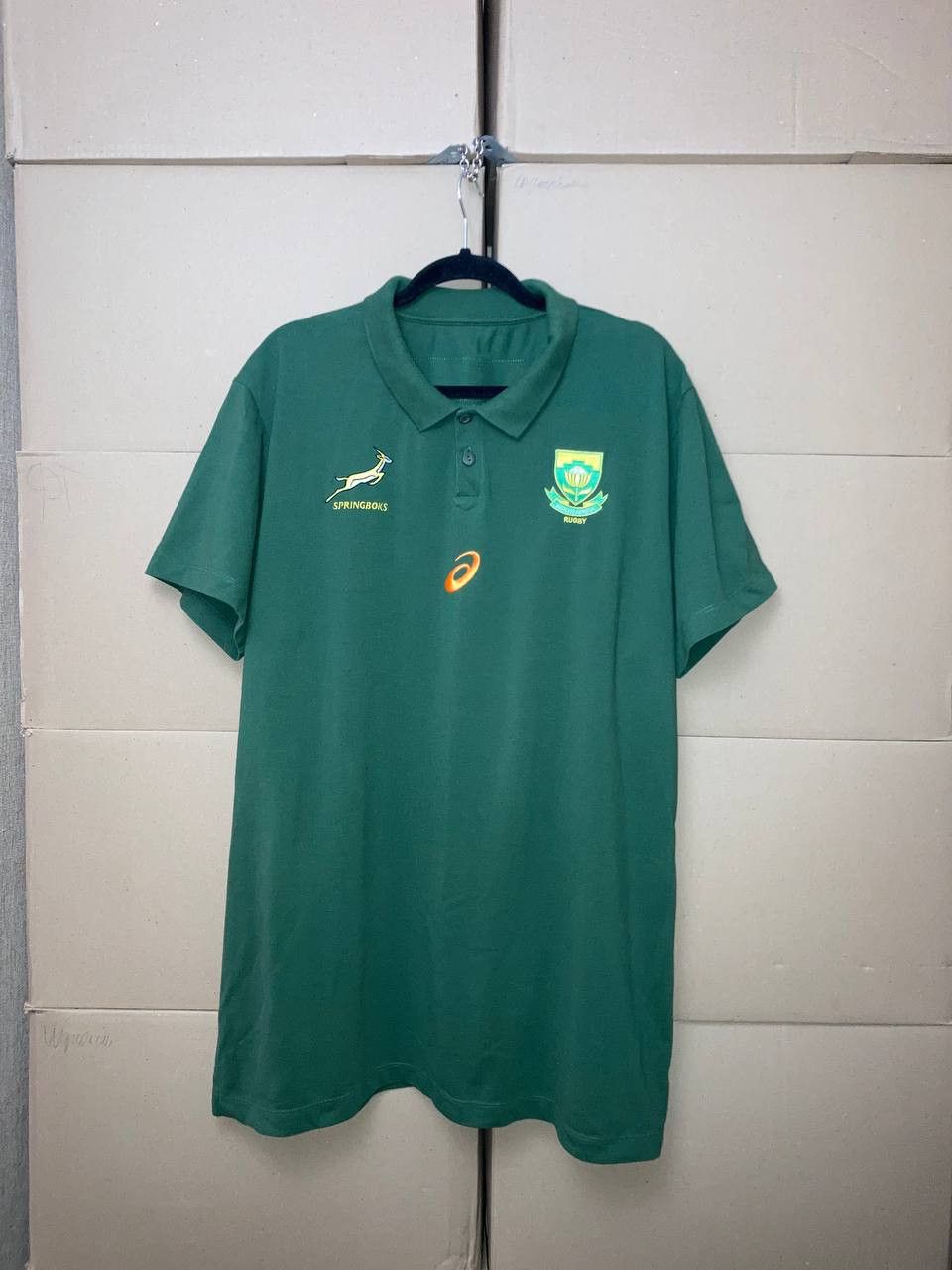 Asics VINTAGE ASICS SOUTH AFRICA RUGBY POLO SHIRT 2019 SIZE 3XL Size US XXL / EU 58 / 5 - 1 Thumbnail