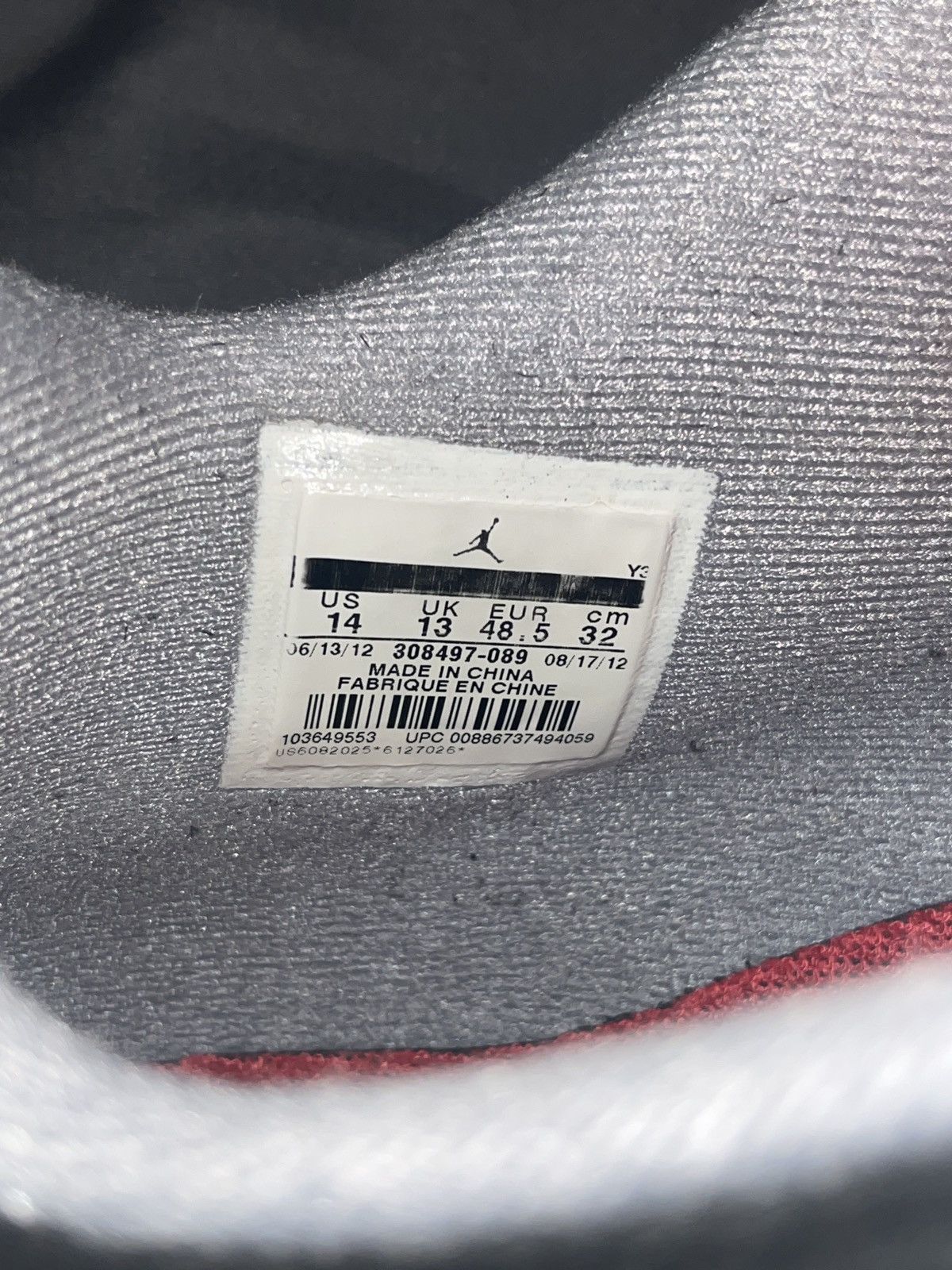 Jordan Brand × Nike Jordan Retro 4 Bred 2012 Size US 14 / EU 47 - 6 Thumbnail