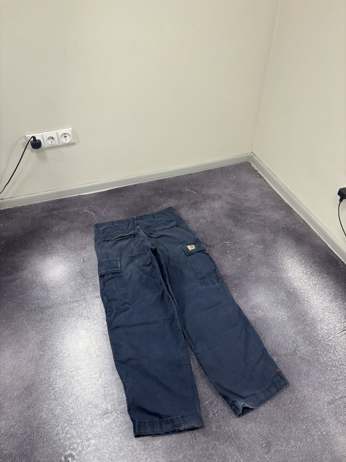 Carhartt Vintage Carhartt WIP Navy Y2K Hype Baggy Cargo Pants Size US 34 / EU 50 - 3 Thumbnail