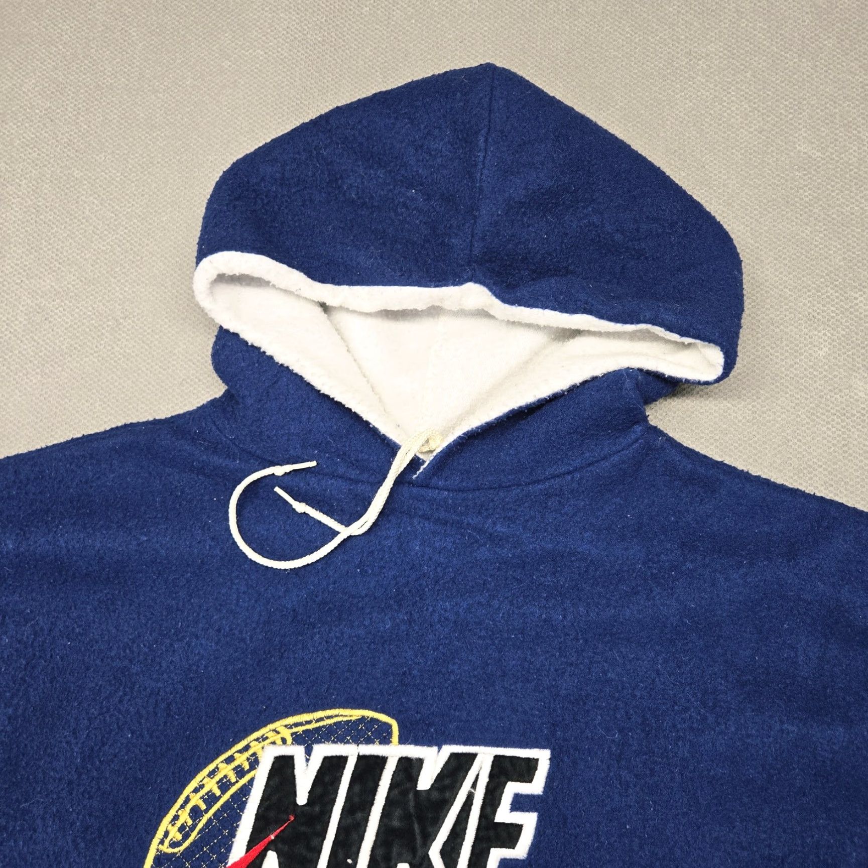 Nike Nike Hoodie Mens XL Blue Pullover Heavyweight Fleece Lined Pockets Embroidered Size US XL / EU 56 / 4 - 3 Thumbnail