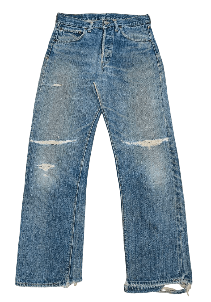 Levi's Rare 60's Vintage Levi's 501 Redline Selvedge, Button No 6 Size US 29 - 1 Thumbnail