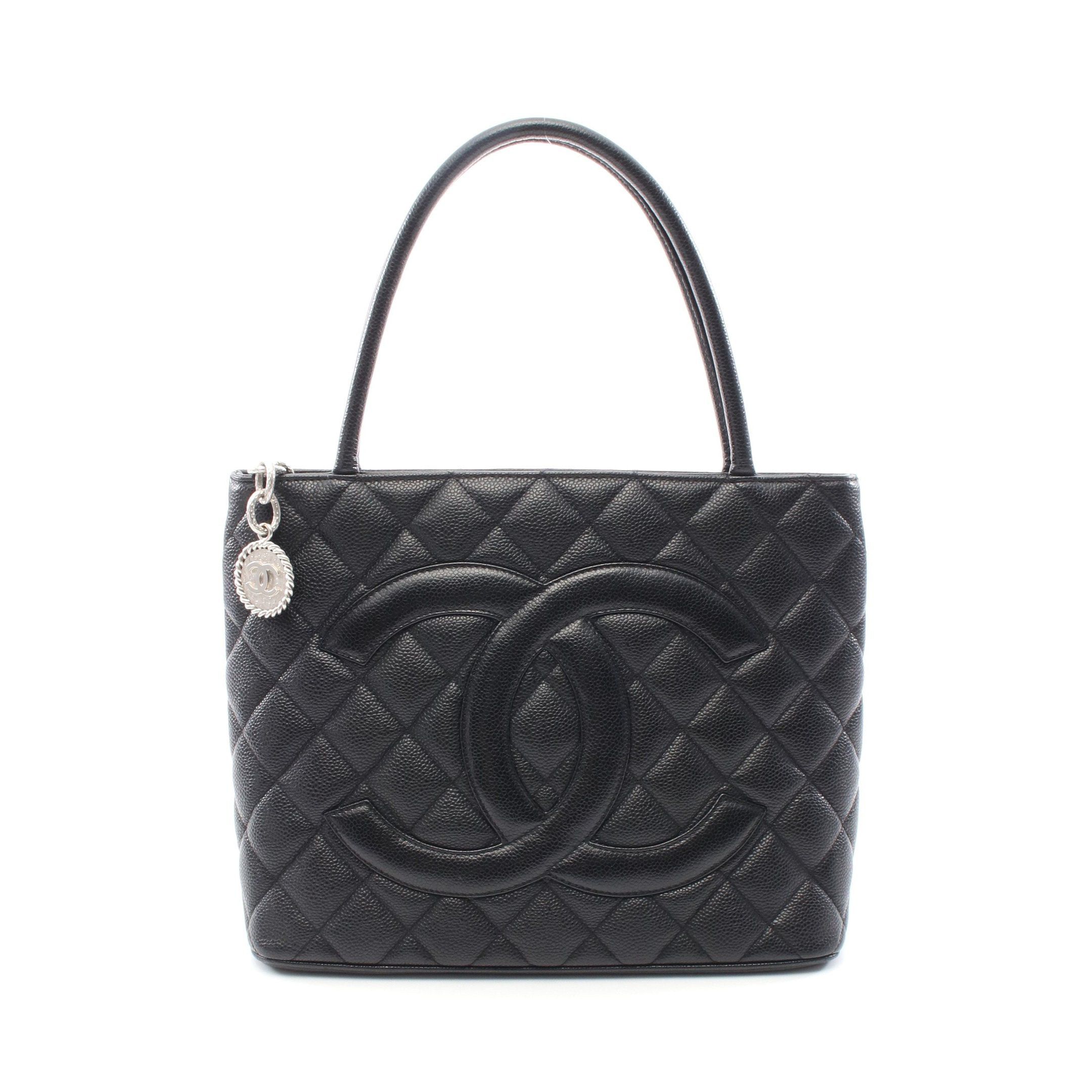 Chanel Chanel Reissue Tote Handbag Bag Caviar Skin Black Matte Silver Hardware Size ONE SIZE - 1 Thumbnail