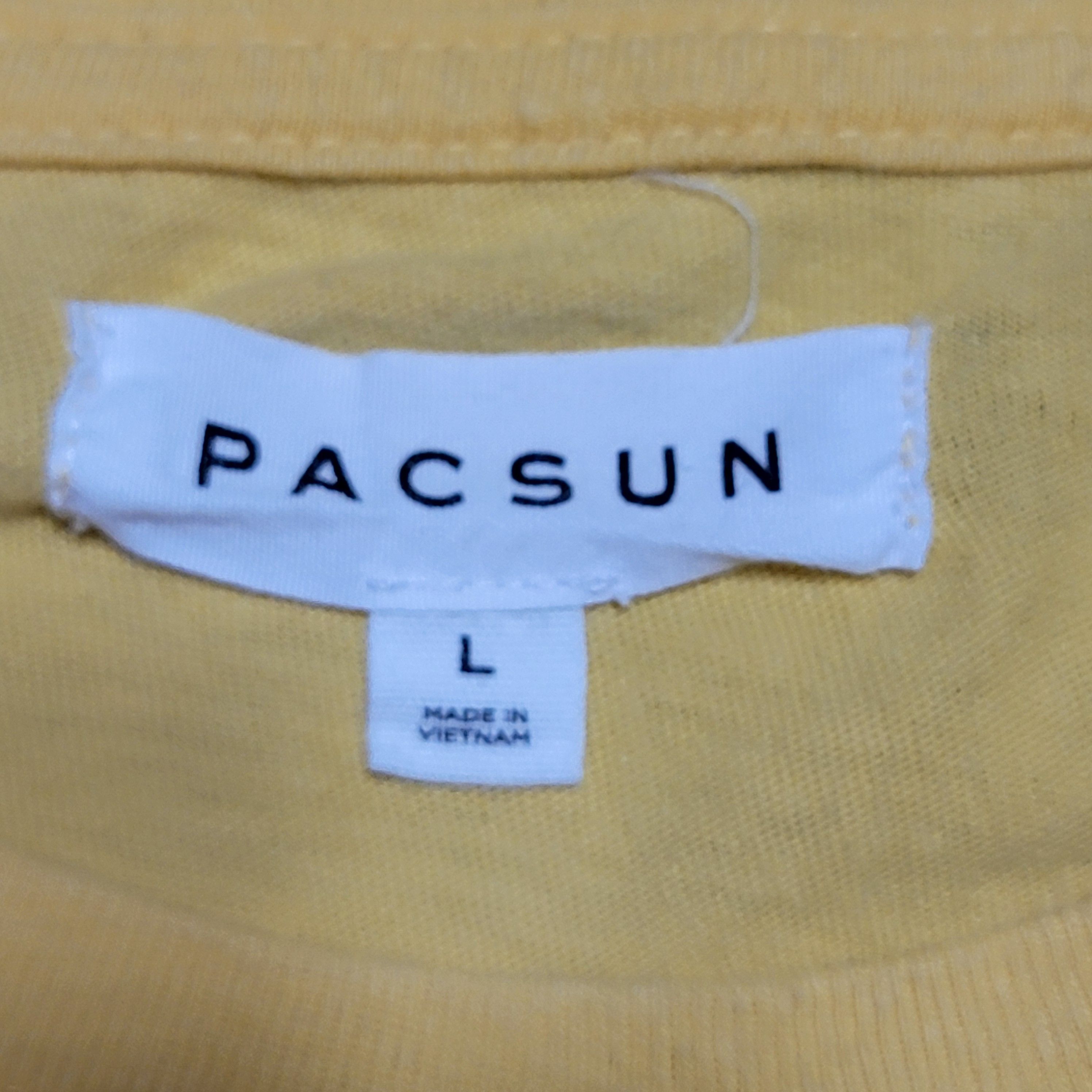 Pacsun Pacsun SS Yellow Tee Embroidered "Mind Altering" -Size Large Size L / US 10 / IT 46 - 4 Thumbnail