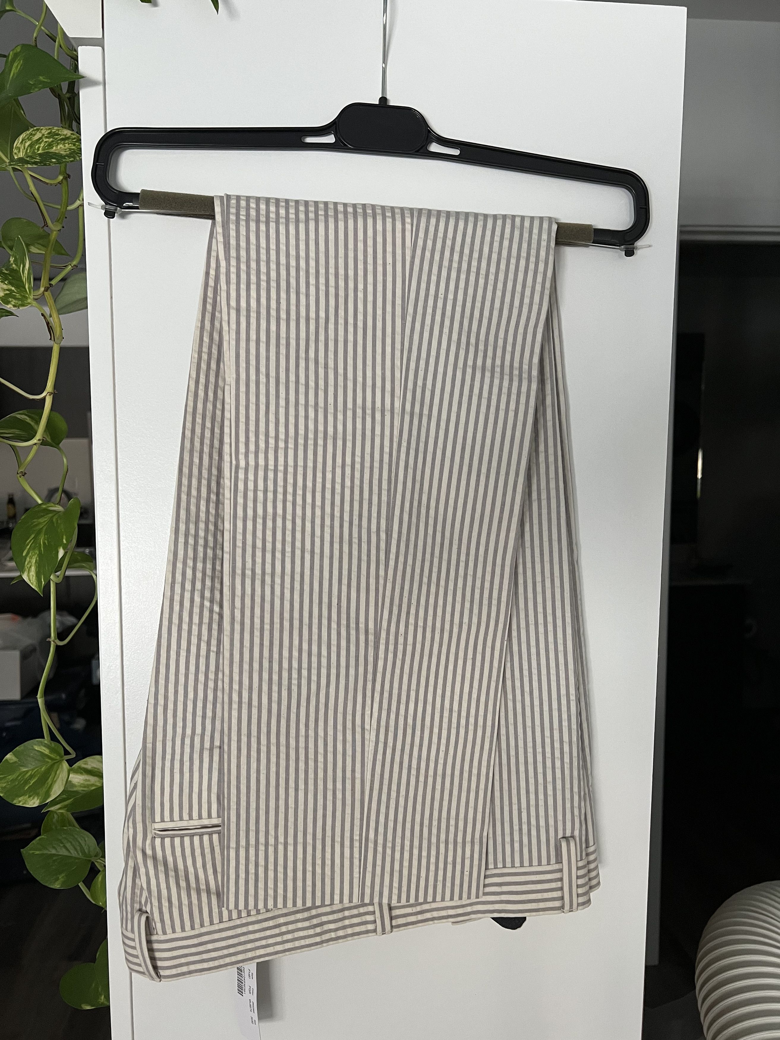 J.Crew Ludlow Seersucker Striped Pants Size US 30 / EU 46 - 2 Thumbnail
