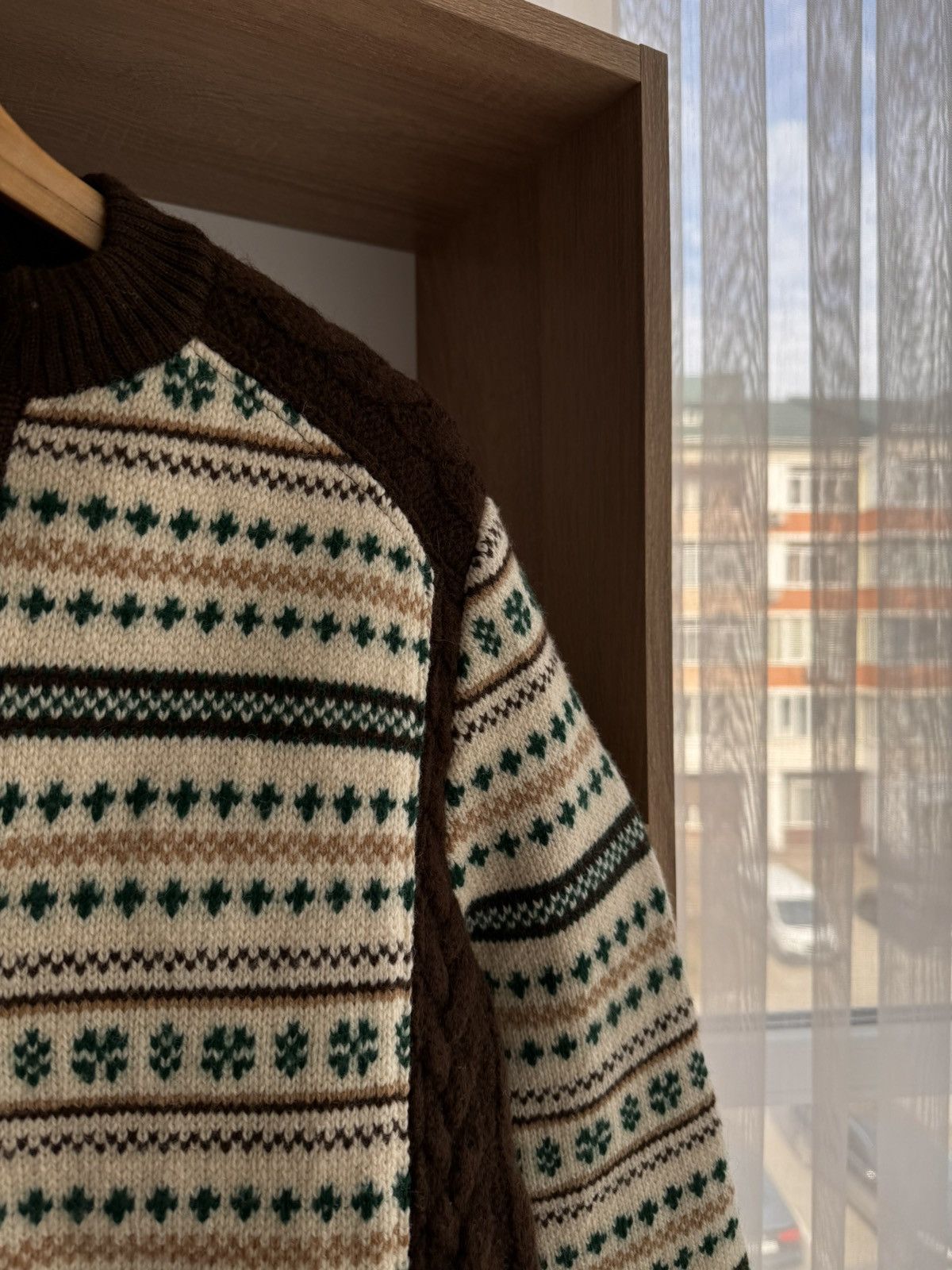 GIESSWEIN × Vintage Vintage Giesswein Tirol Floral Pure Wool Zip Sweater Size US S / EU 44-46 / 1 - 5 Thumbnail