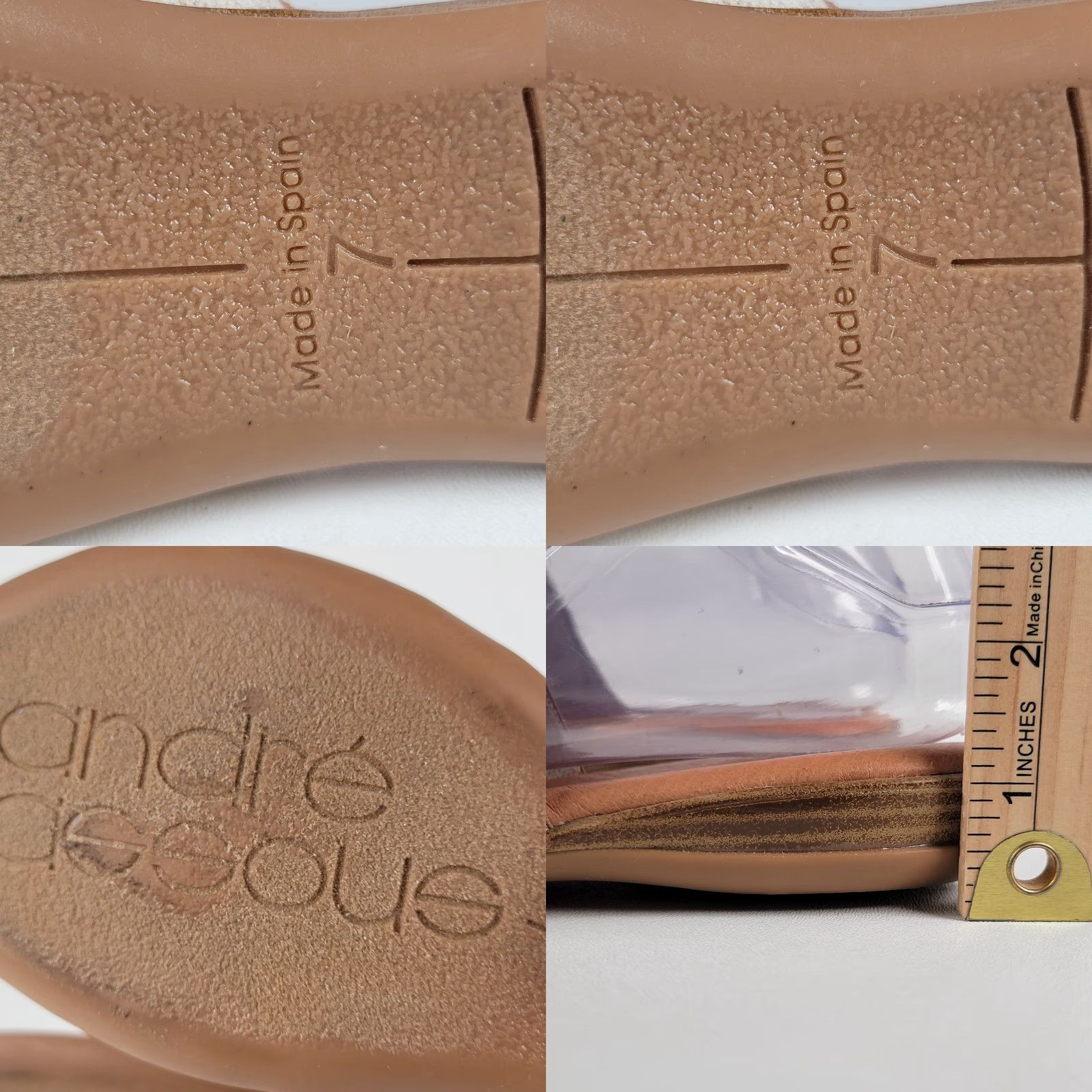 Vintage ANDRE ASSOUS Beige Slide Sandals Women’s 7M Slip On Flat Heel Beige Slide Sandals Women’s 7M Size US 7 / IT 37 - 8 Thumbnail