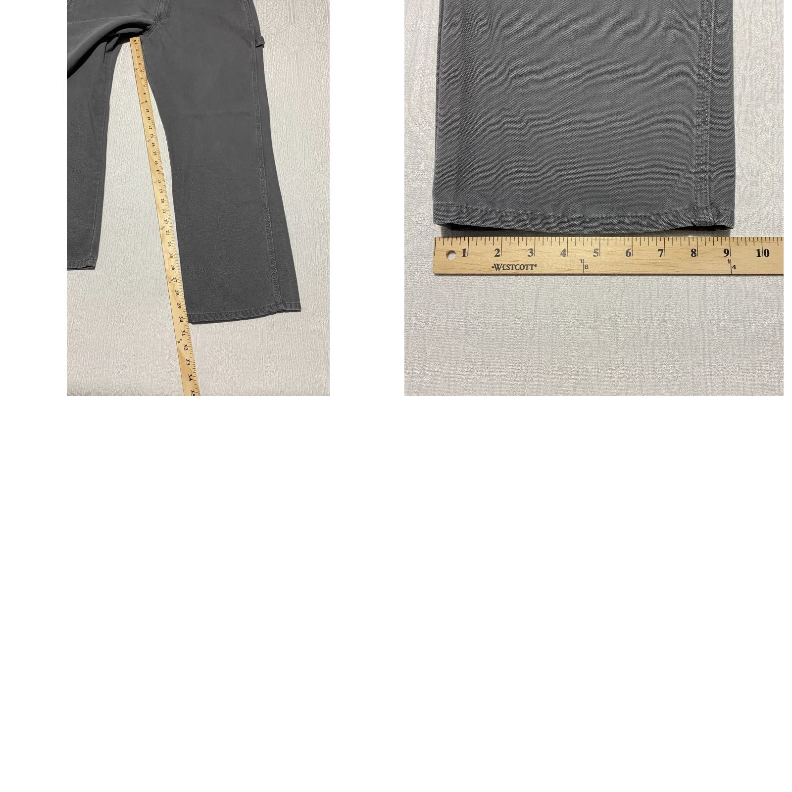 Dickies Dickies Carpenter Work Pants Men's 36×30 Gray | 5-Pocket Design | Relaxed Fit | Canvas Cotton Workwear Pants Size US 36 / EU 52 - 8 Thumbnail