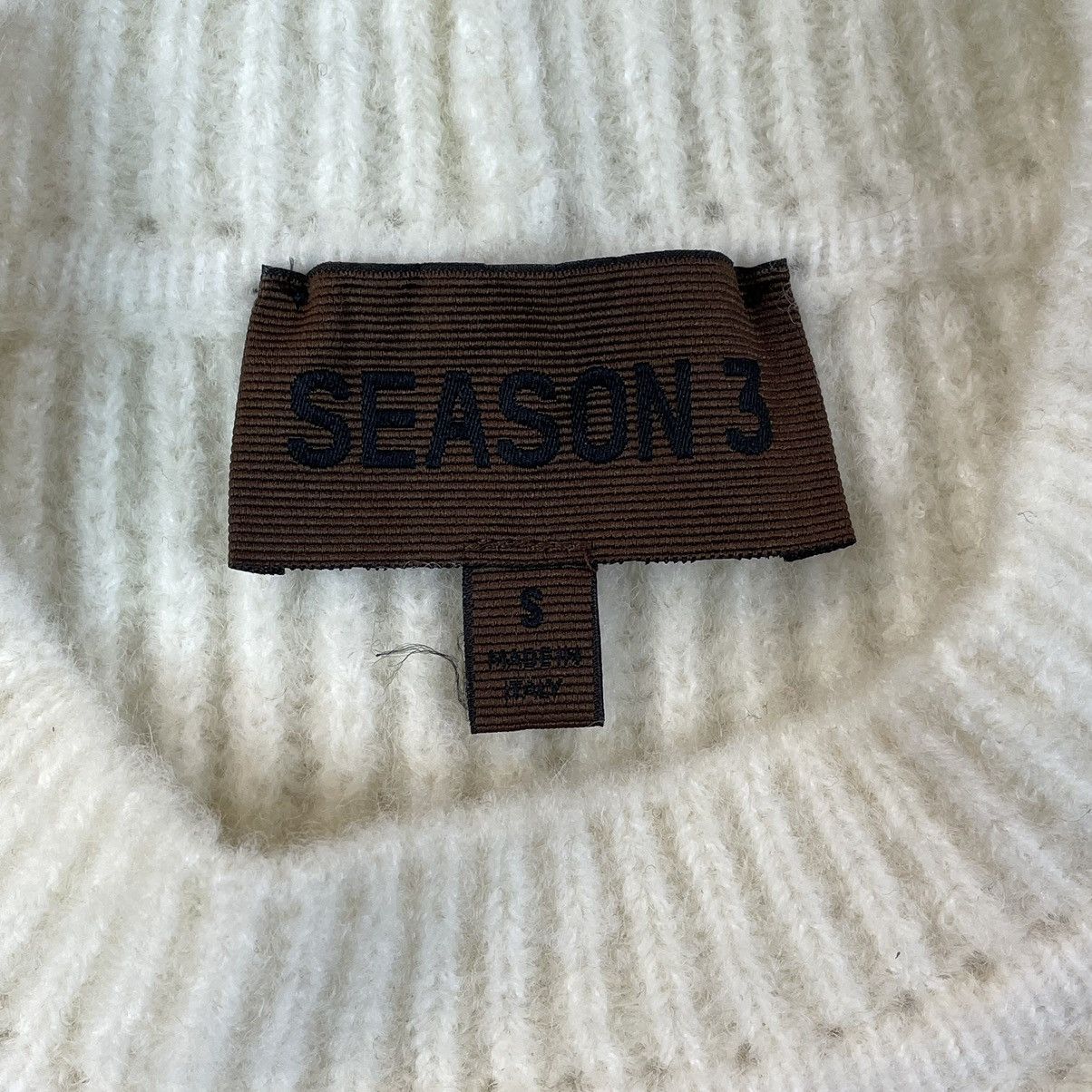 Yeezy YEEZY Season 3 Cropped & Distressed Ribbed Wool Sweater Size S / US 4 / IT 40 - 23 Thumbnail