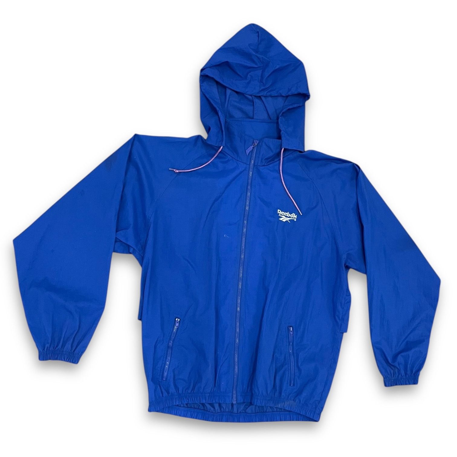 Reebok Vintage 1990s Reebok Blue Windbreaker Jacket – Size L Size US L / EU 52-54 / 3 - 1 Thumbnail