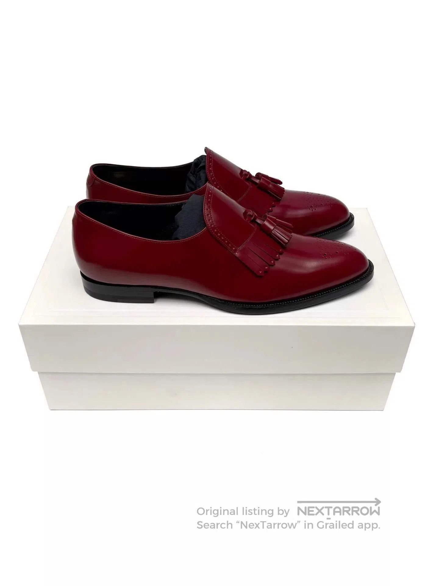 Celine Red Tassel Loafers Size 7. Size US 7 / EU 40 - 2 Thumbnail