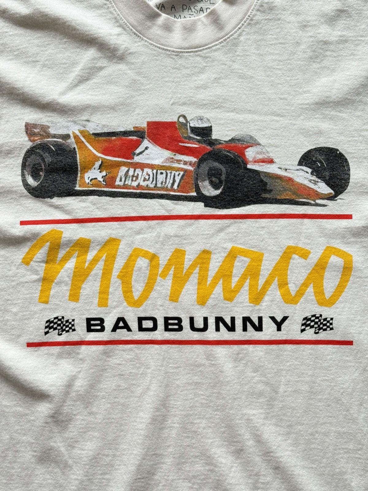Other Bad Bunny Tour Merch Nadie Sabe Monaco Race Car T Shirt Size US M / EU 48-50 / 2 - 3 Thumbnail