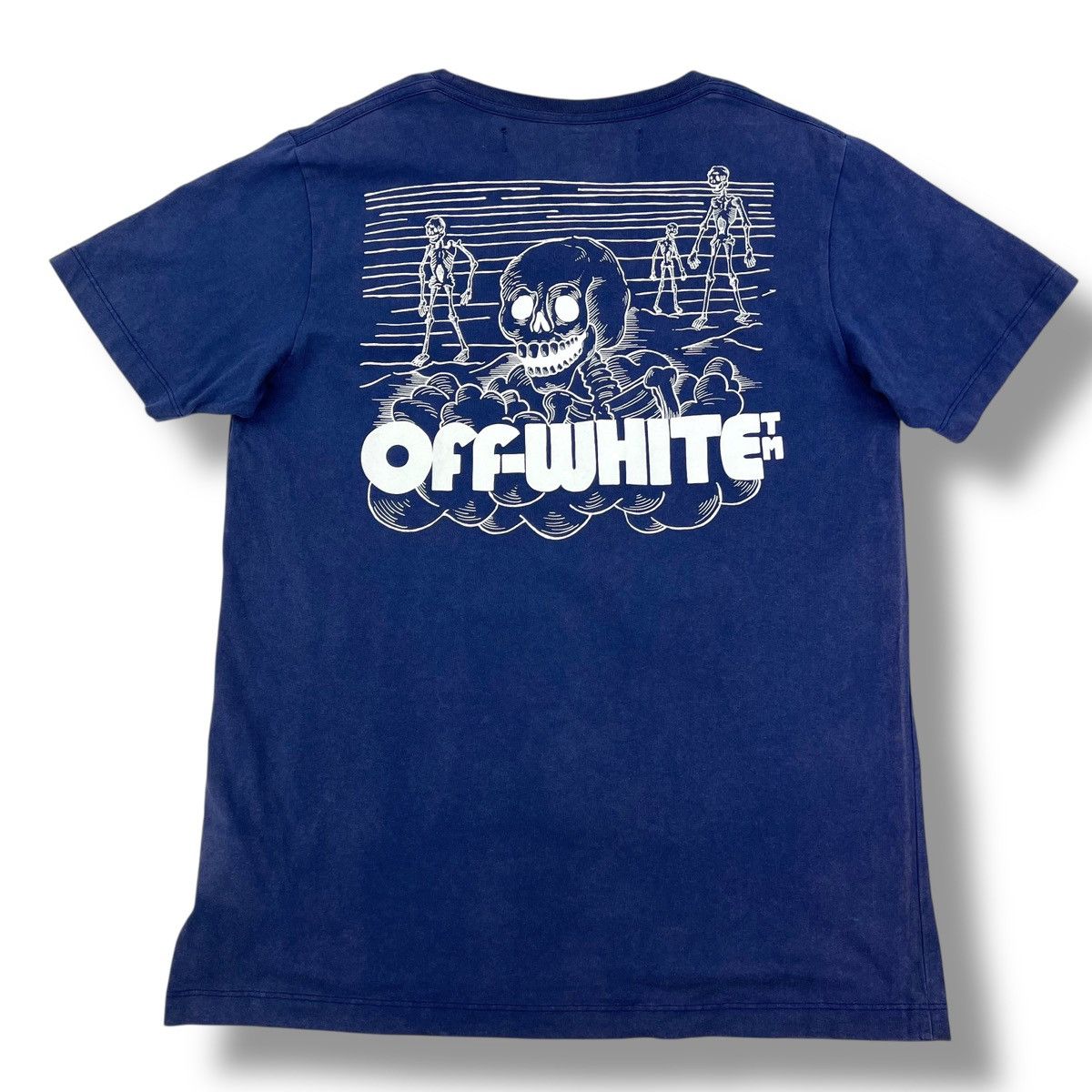 Off-White Off-White Skeletons Blue T Shirt Size US M / EU 48-50 / 2 - 2 Thumbnail