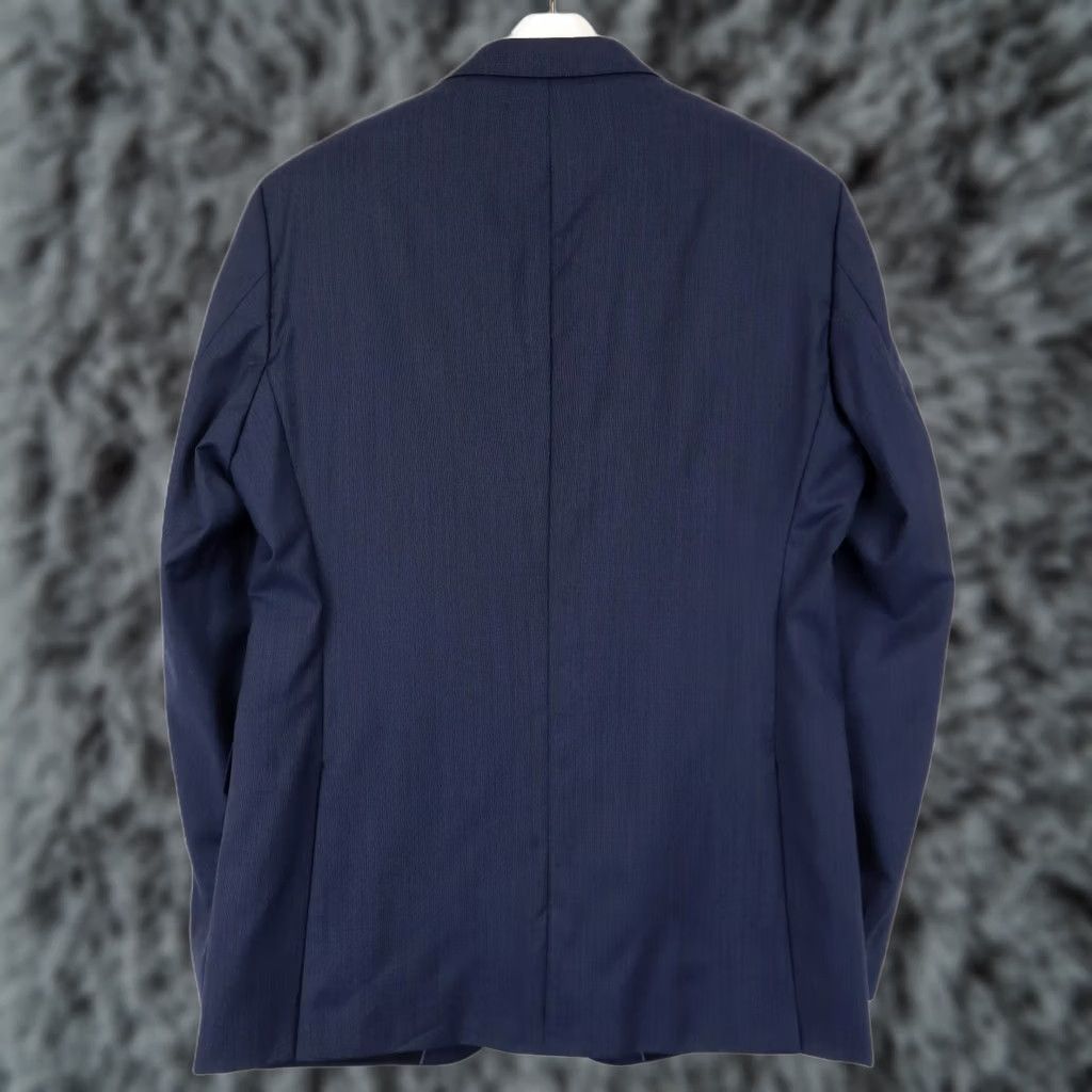 Hugo Boss HUGO BOSS Blazer Men's UK 50 Blue Single-Breasted Pure Wool Inner Pocket Jacket Shirt (Notch Lapel) Size 50R - 1 Thumbnail