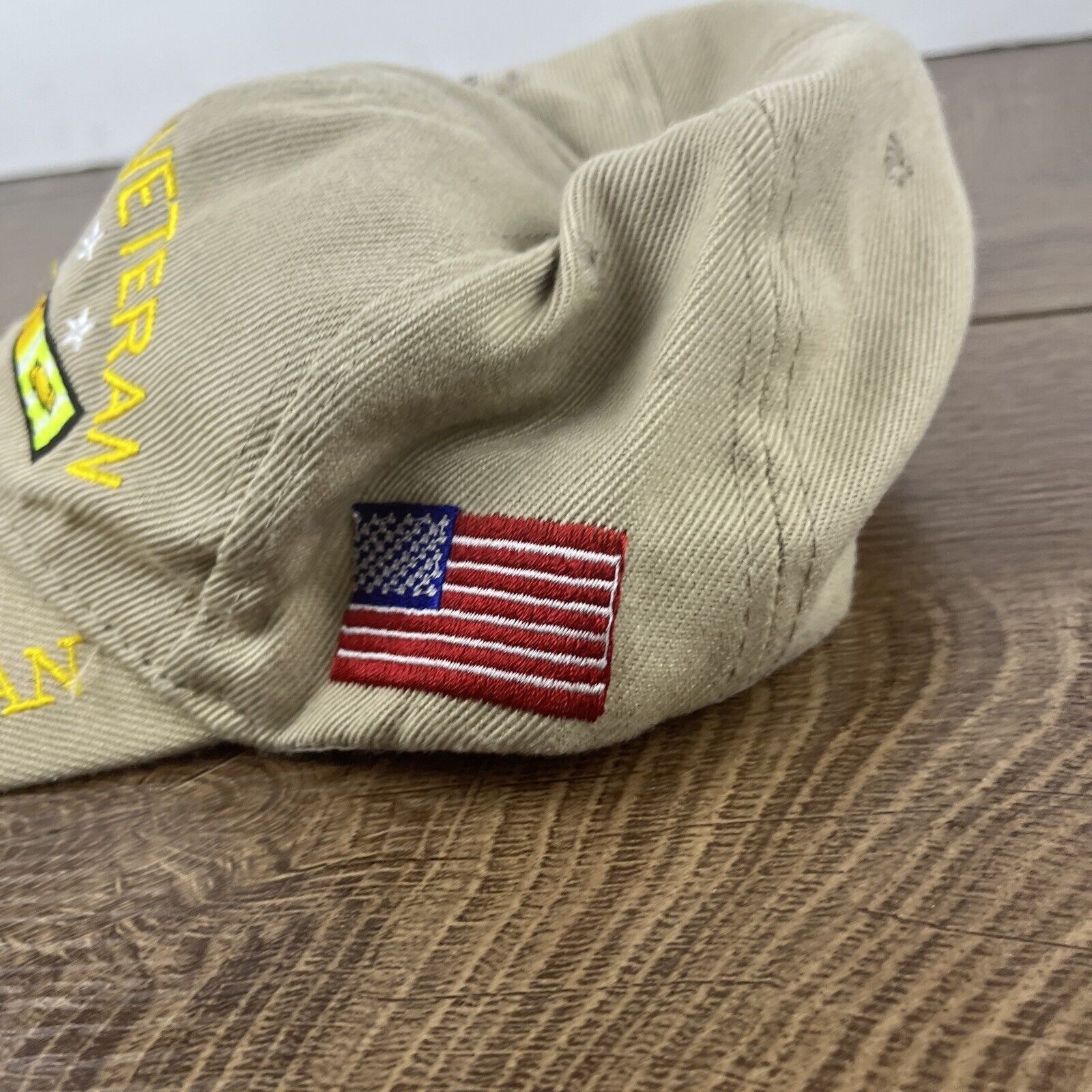 Other Air Force Veteran Hat Air Force Vet Tan Brown Hat Adjustable Size ONE SIZE - 7 Thumbnail