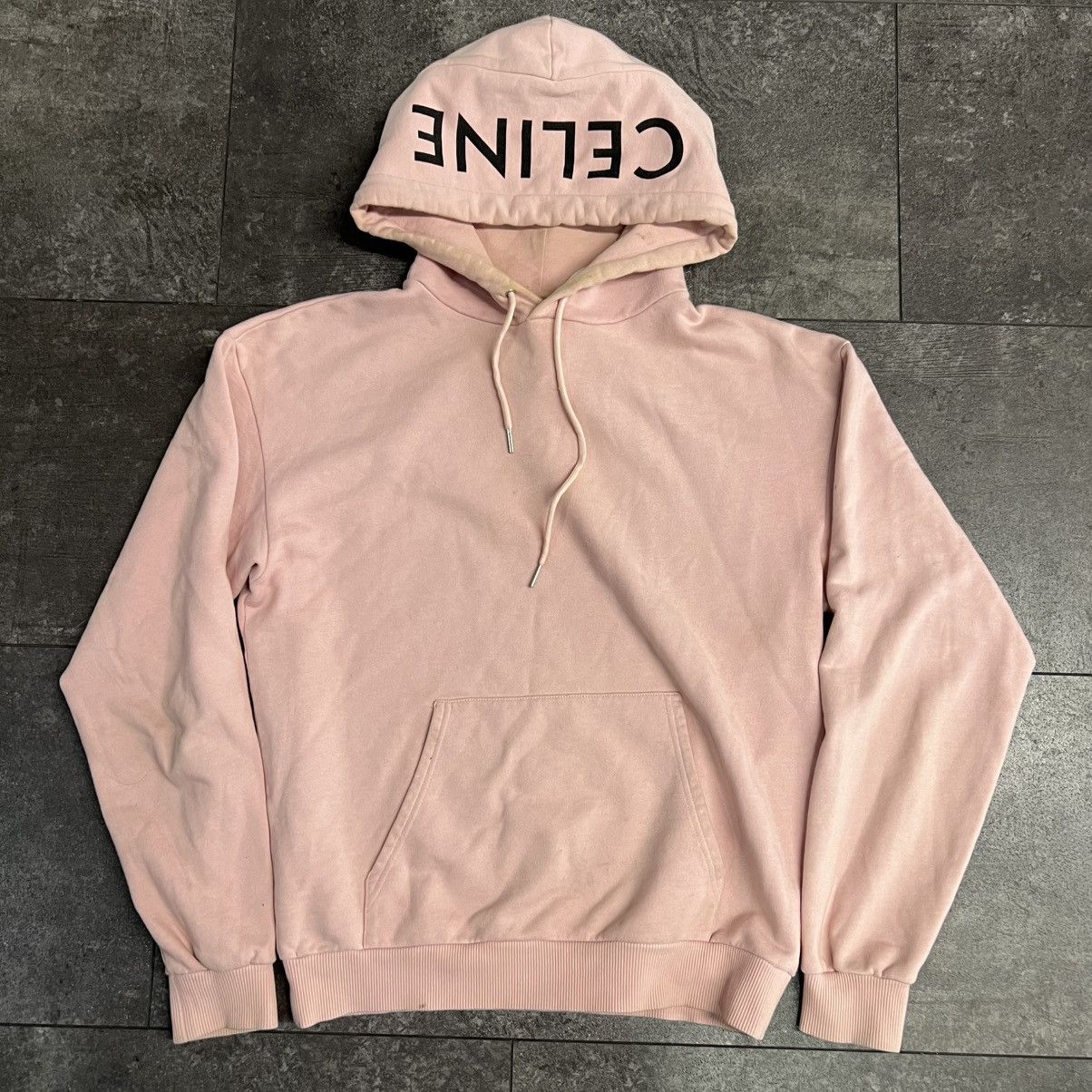 Celine Celine Hood Logo Loose Hoodie Light Rose Black Size US XS / EU 42 / 0 - 1 Thumbnail