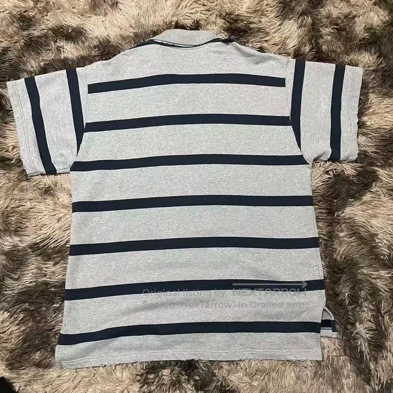 Balenciaga Balenciaga Heathered blue and grey striped short-sleeve Po Size US M / EU 48-50 / 2 - 2 Thumbnail
