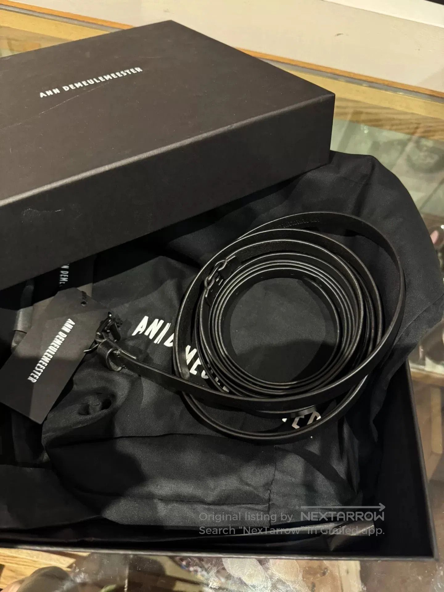 Ann Demeulemeester long black body wrap belt by ann demeulemeester. Size ONE SIZE - 9 Thumbnail