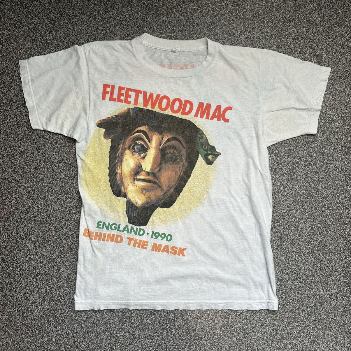 Band Tees Vintage Fleetwood Mac Behind The Mask UK Tour T-Shirt 1990 Size US XL / EU 56 / 4 - 1 Thumbnail