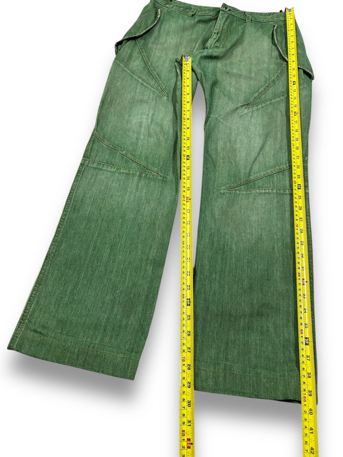 Issey Miyake Avant-Garde Griffin Studio Okinawa Faded Jeans Made in Italy Size US 31 - 16 Thumbnail