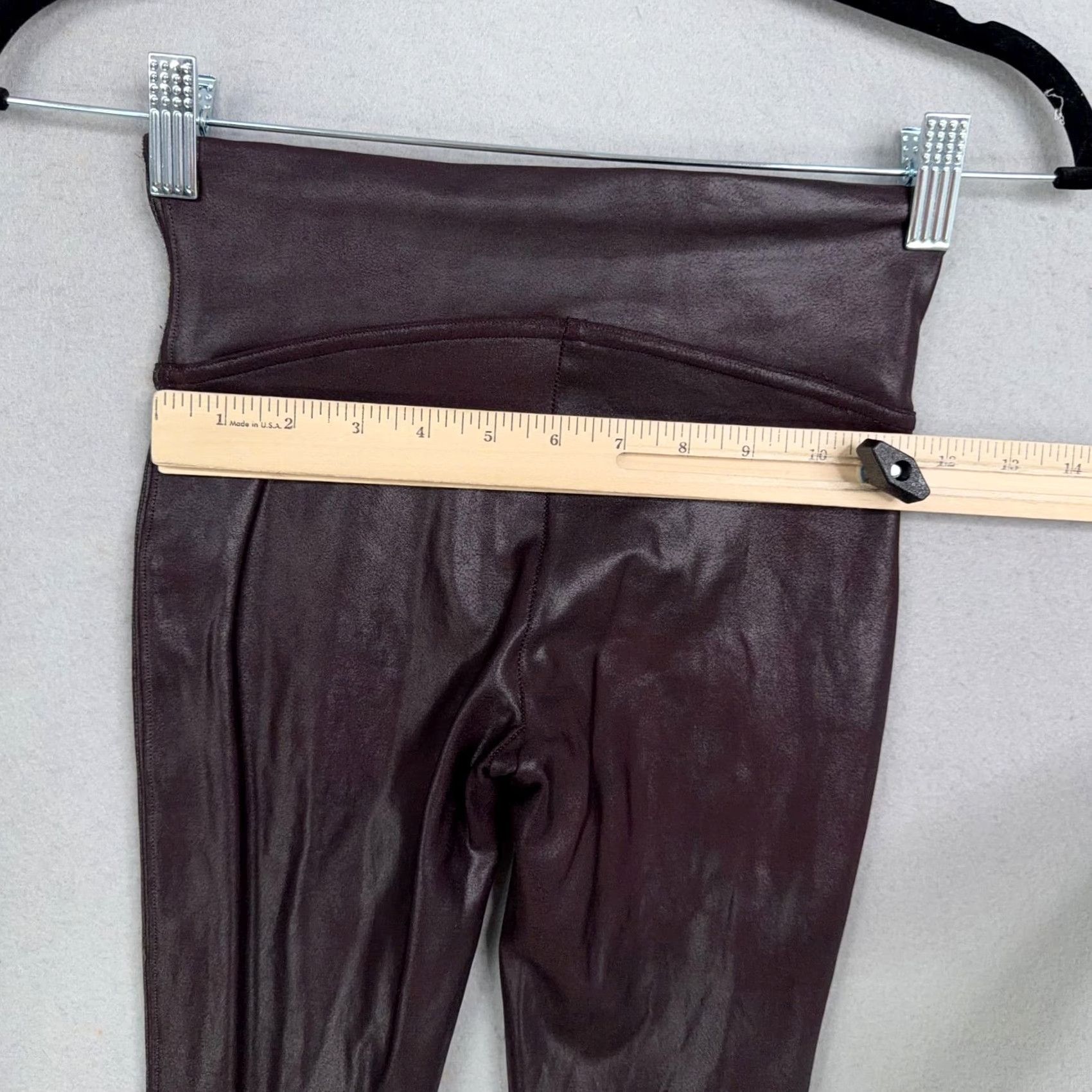 Spanx Spanx Leggings Womens XS Faux Leather Red Shaping Ankle Pants Slimming Edgy Size 26" / US 2 / IT 38 - 7 Thumbnail