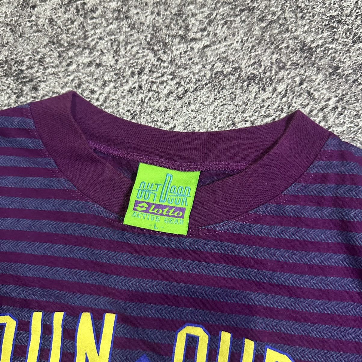 Lotto Sport VINTAGE LOTTO ACTIVE GEAR "RUN TO SURF" STRIPE TEE Size US L / EU 52-54 / 3 - 3 Thumbnail