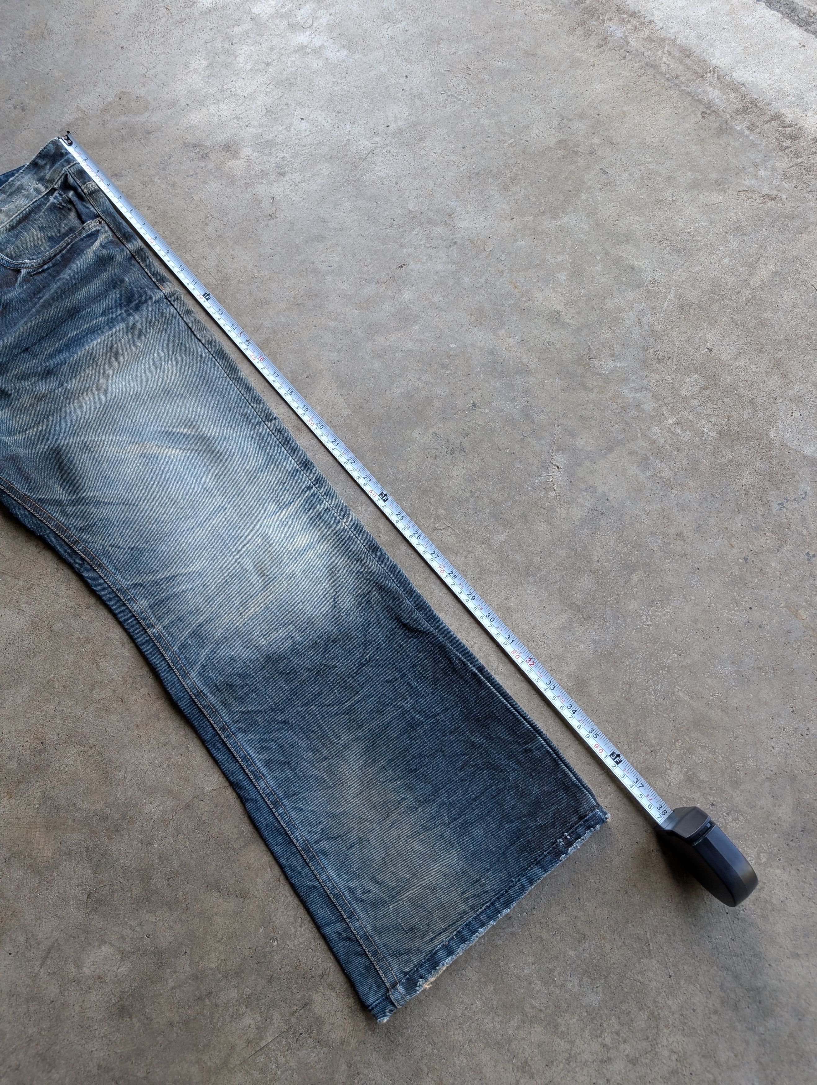 Levi's crazy Y2K mosquito faded bootcut flare archive denim jeans Size US 34 / EU 50 - 9 Thumbnail